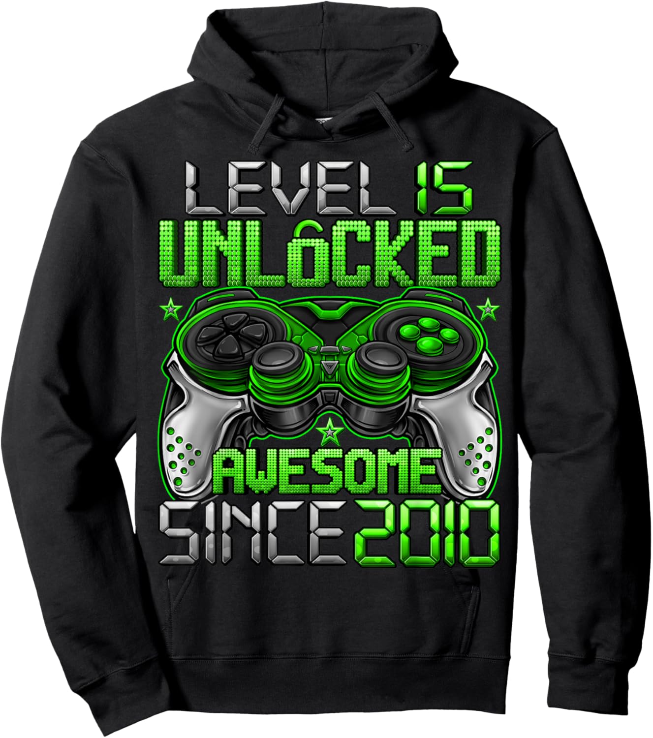 Level 15 Unlocked 15 Year Old Gifts Boys 15th Birthday Boy Hoodie - Hoodie | Black