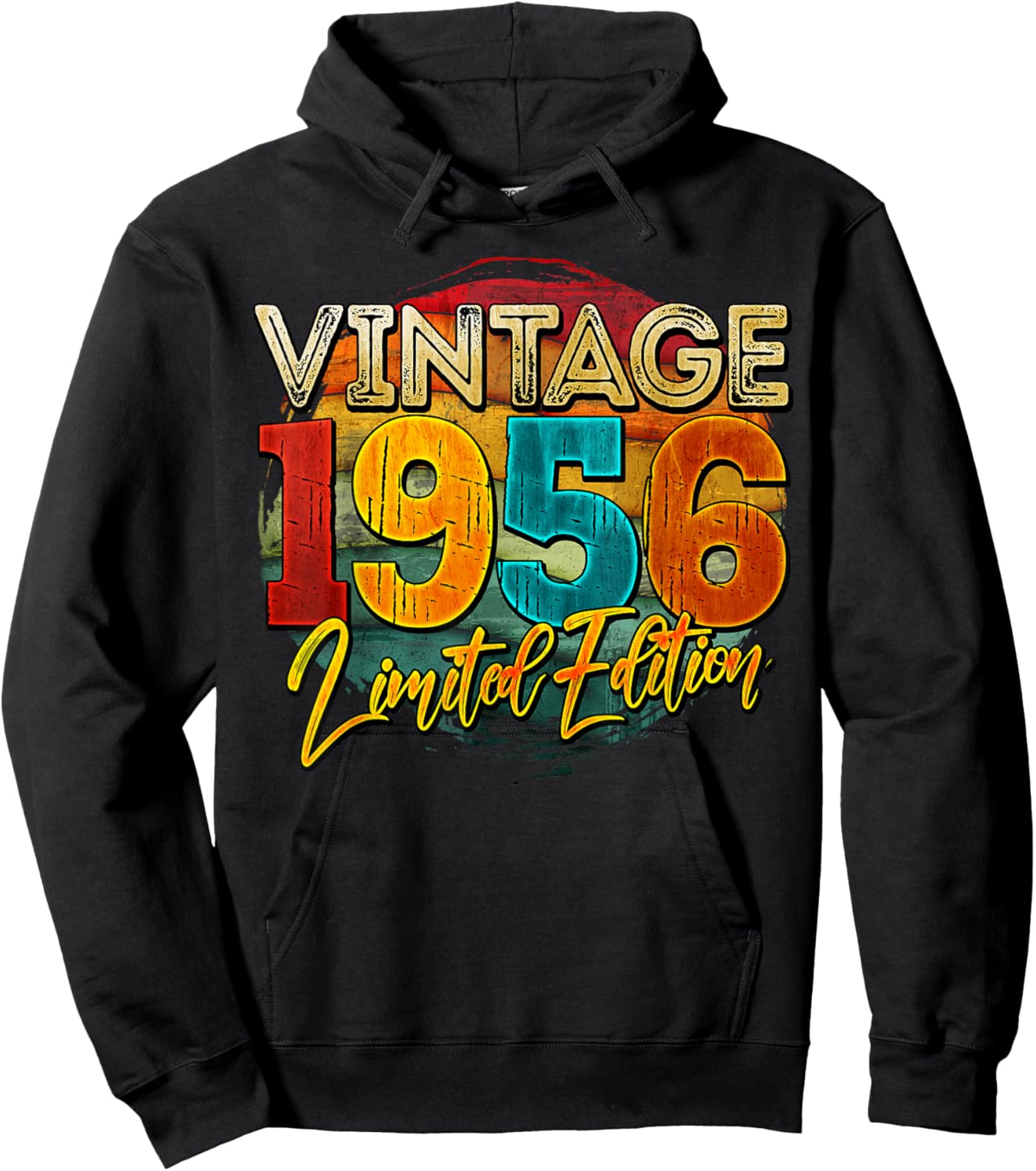 Vintage 70 Birthday Legend Turning 70yr Retro 1956 Hoodie - Hoodie | Black