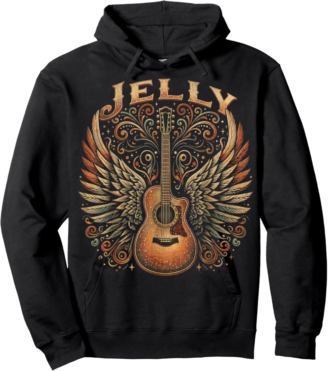 Retro Classic 70s 80s 90s Jelly Name Gifts Women Kid Hoodie - Hoodie | Black