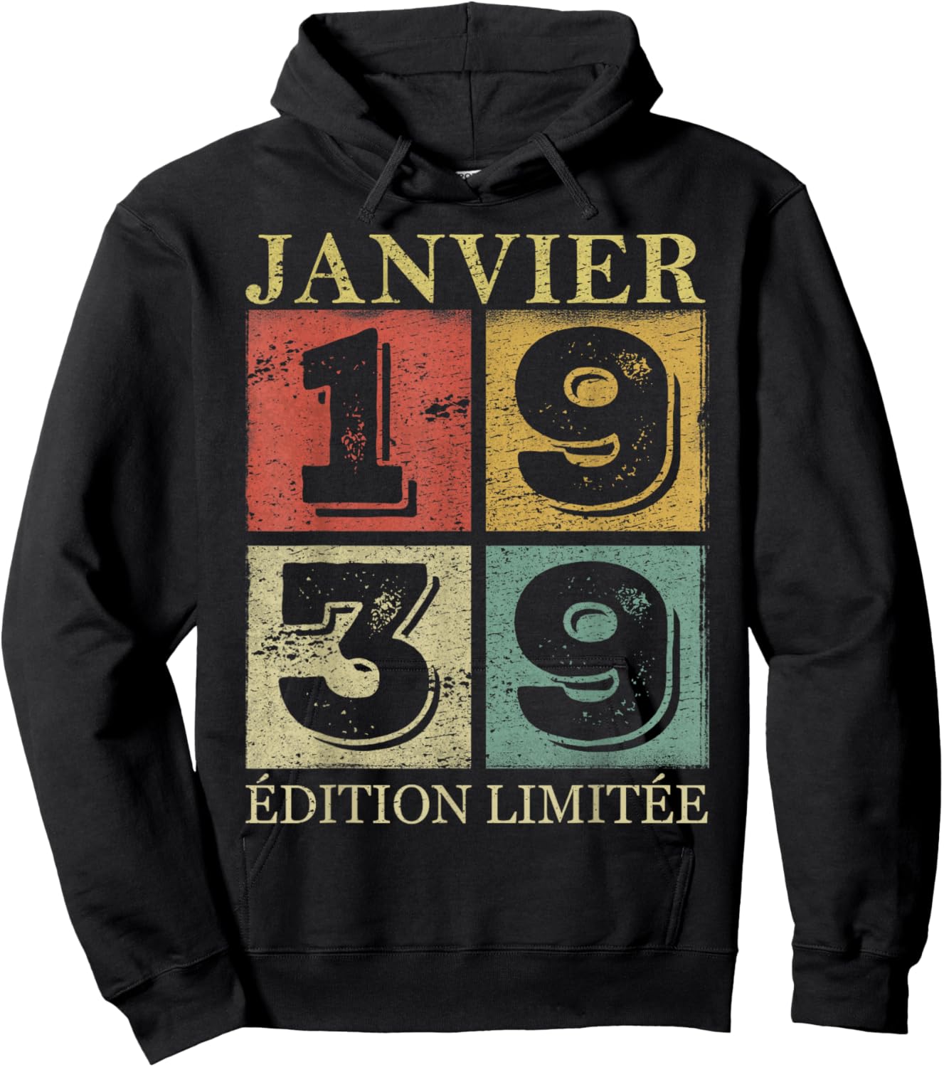January 1939 87 Years Birthday Gift Man January 1939 Hoodie - Hoodie | Black