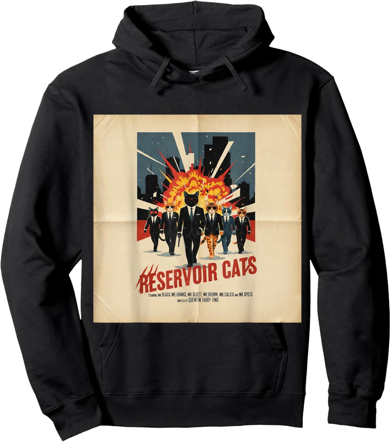 Funny Cat Reservoir Cats Hoodie - Hoodie | Black