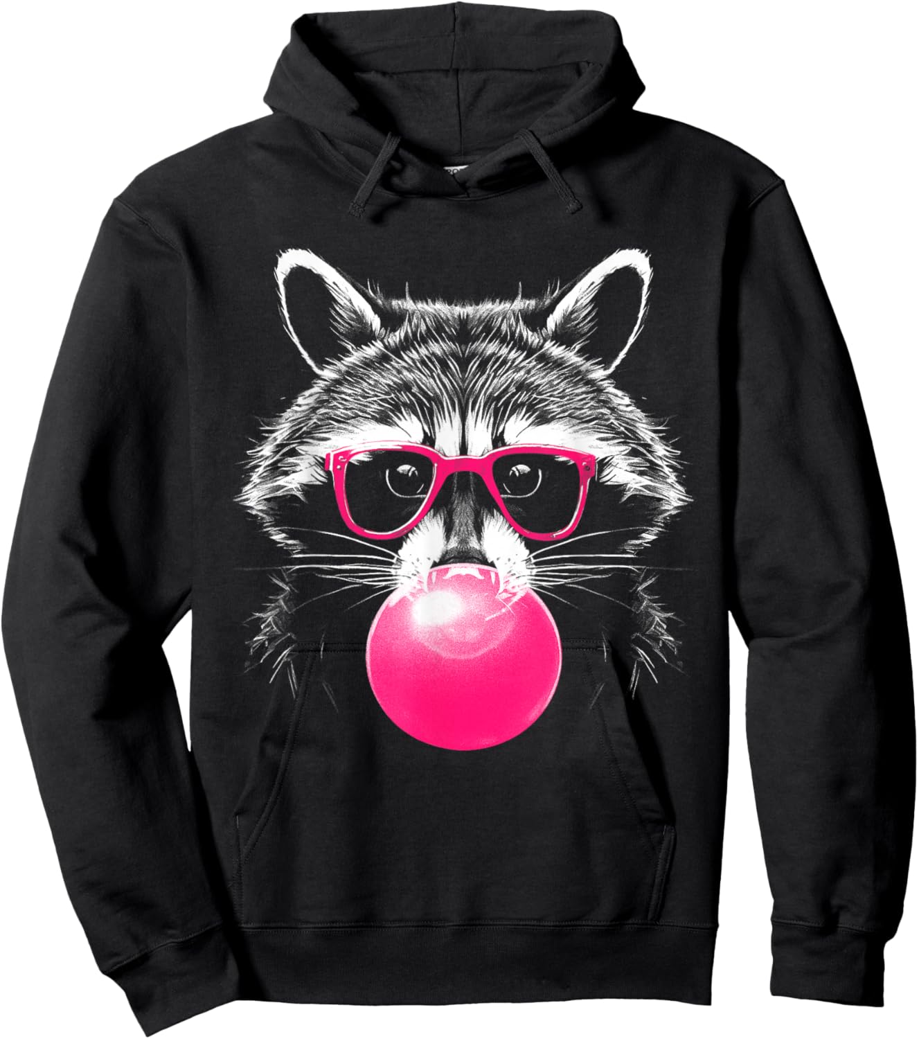 Raccoon Bubblegum Hoodie - Hoodie | Black