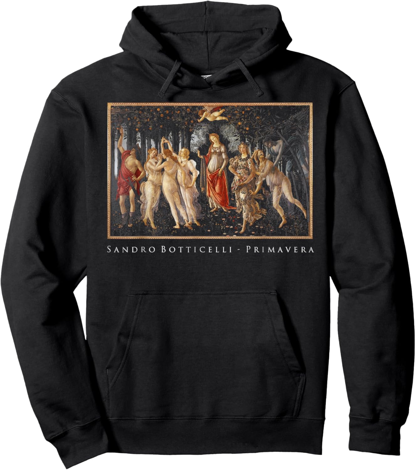 Primavera - Sandro Botticelli Black Metal Art Cover Mythic Hoodie - Hoodie | Black