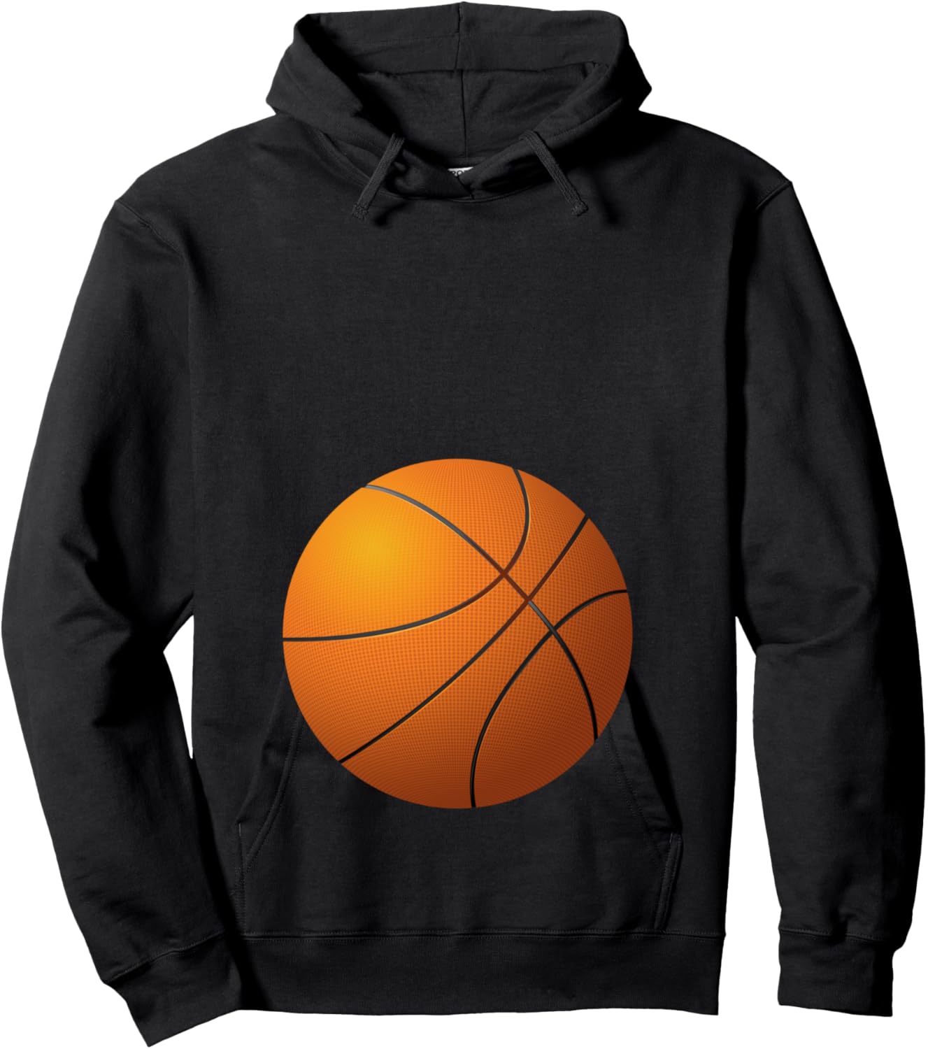 Funny Basketball Player Belly Pregnant Mama Hoodie - Hoodie | Black
