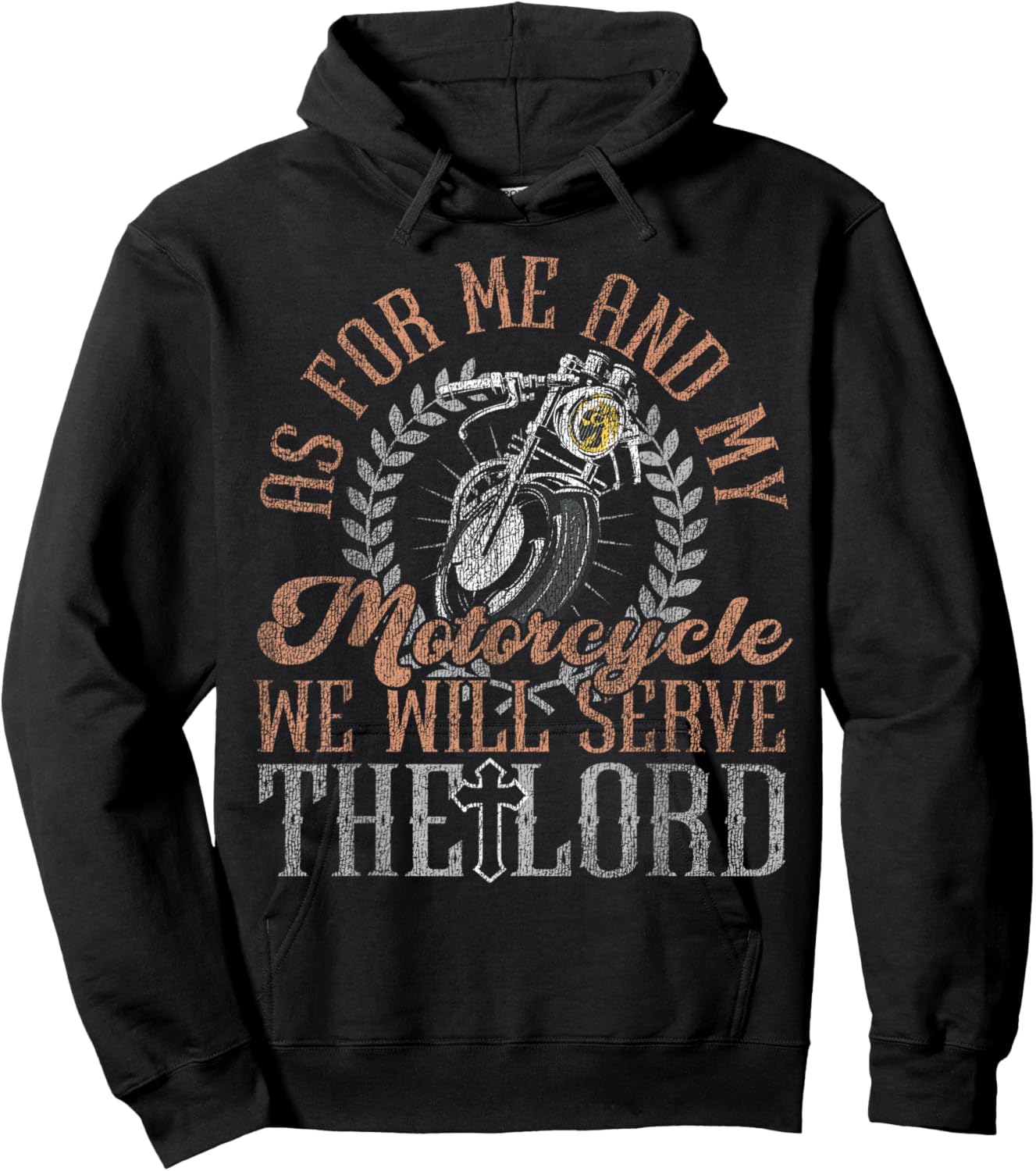 Classic Motorcycle Biker Jesus Faith Christian Biker As For Hoodie - Hoodie | Black