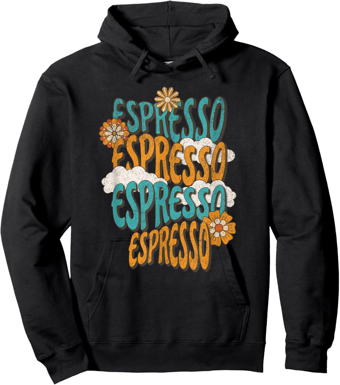 Me Espresso Retro Carpenter T Hoodie - Hoodie | Black