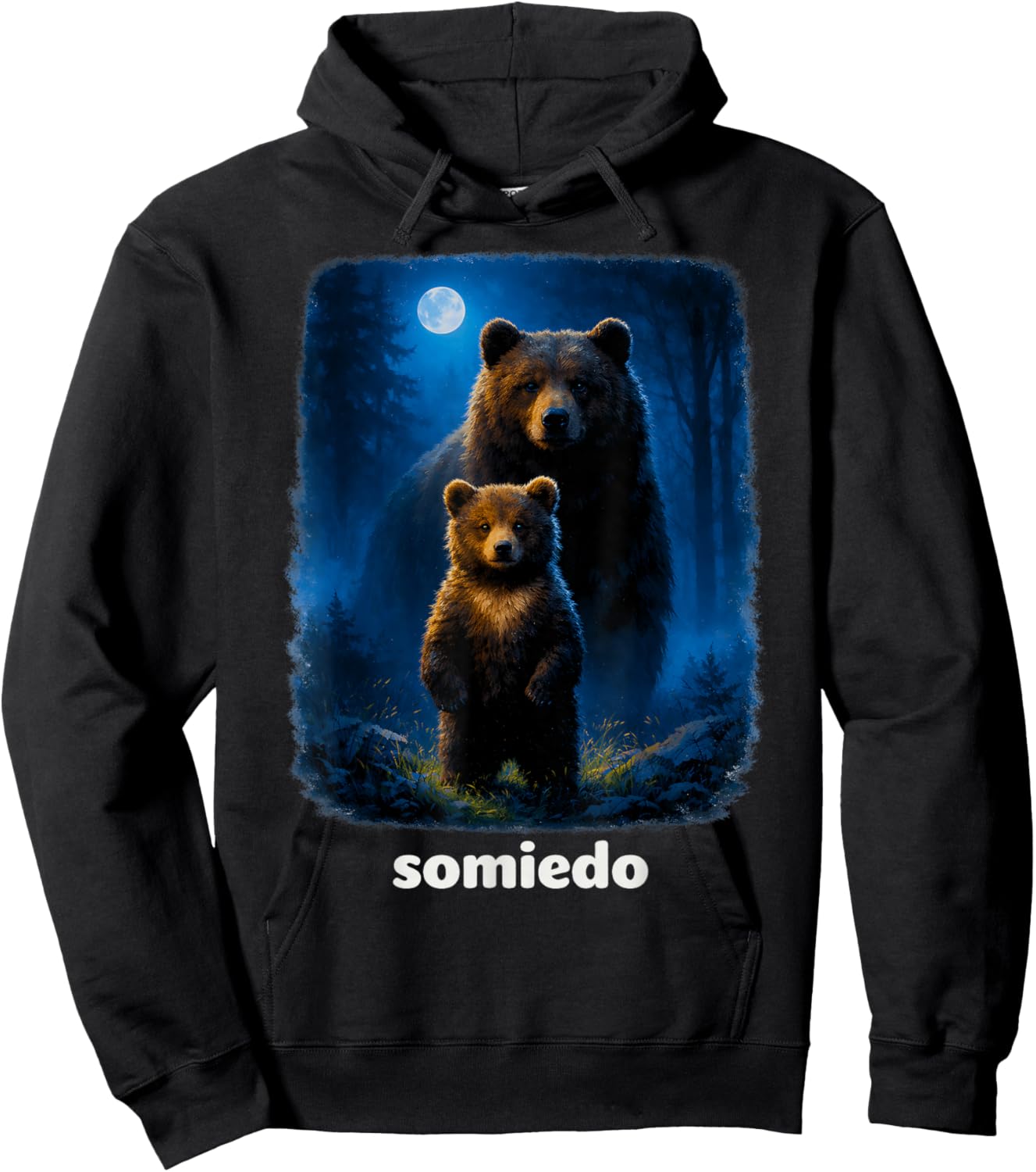 Somiedo Bear Wildlife Nature Lover Park Adventure Animal Hoodie - Hoodie | Black