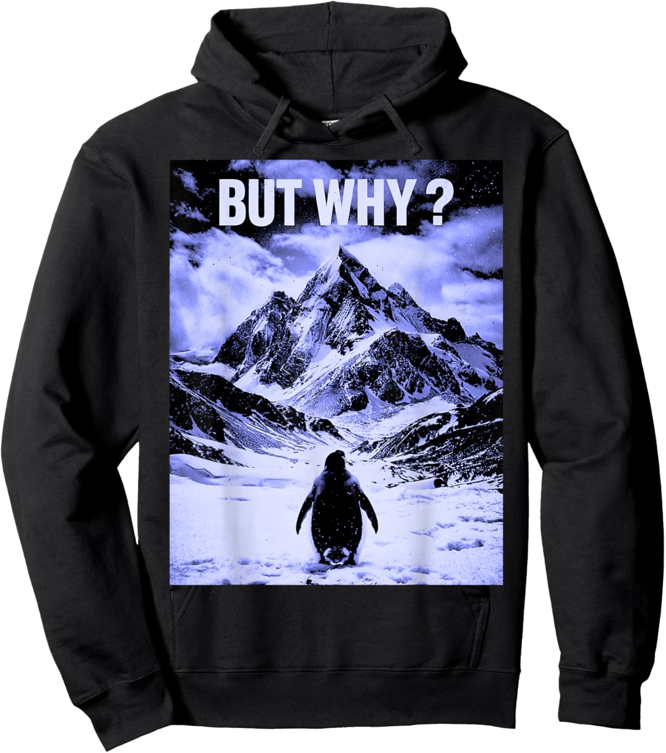 Nihilistic Penguin trinding Walking To The Mountains Hoodie - Hoodie | Black