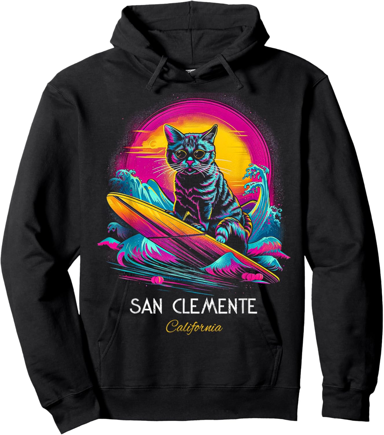 San Clemente California Hoodie - Hoodie | Black