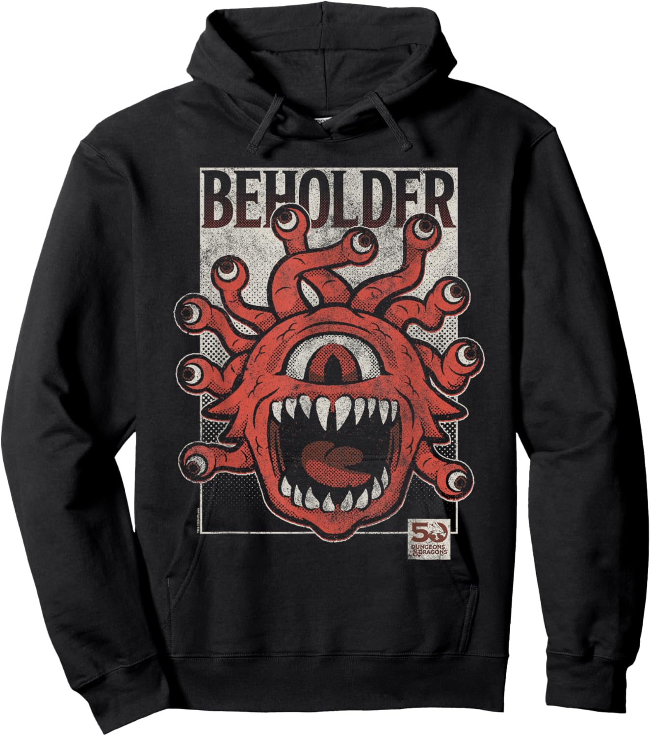 Dungeons & Dragons 50th Vintage Beholder Hoodie - Hoodie | Black
