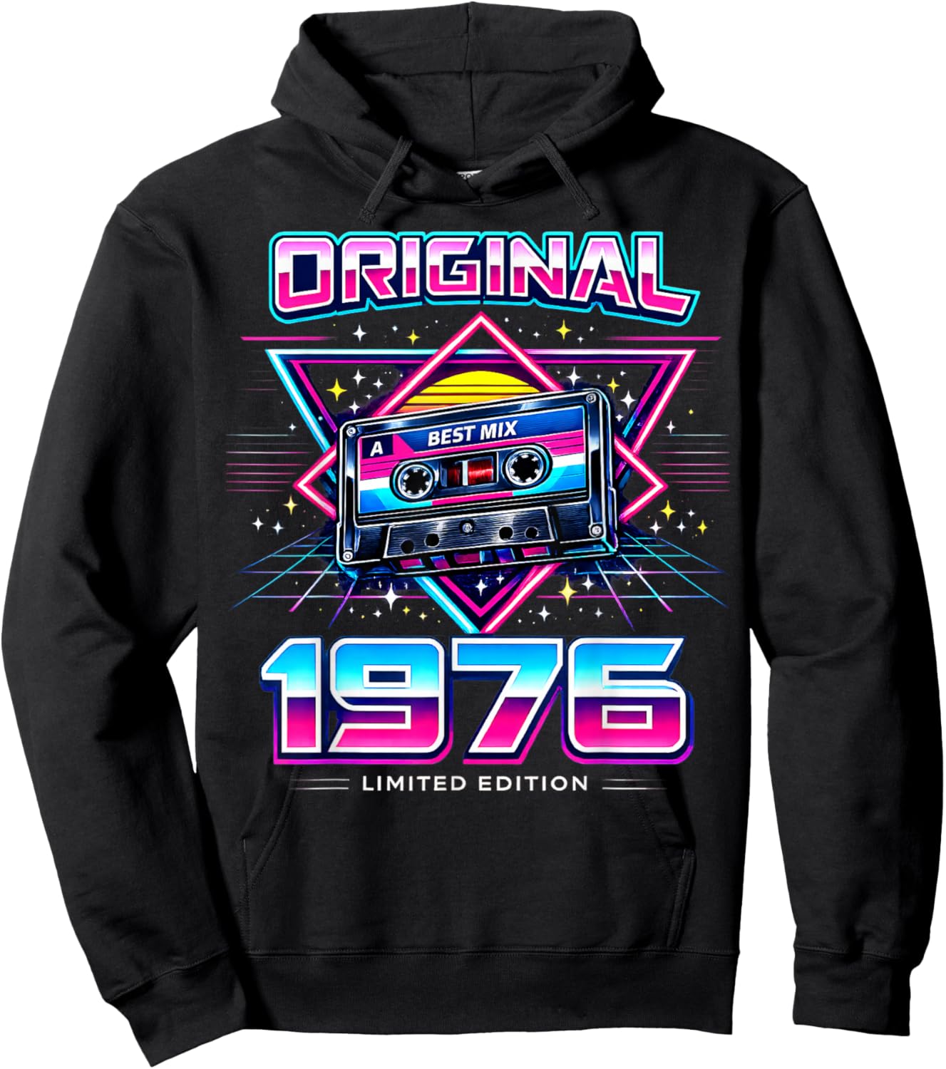 50th Birthday Man Woman 50 Years 1976 Decorative Gift Funny Hoodie - Hoodie | Black