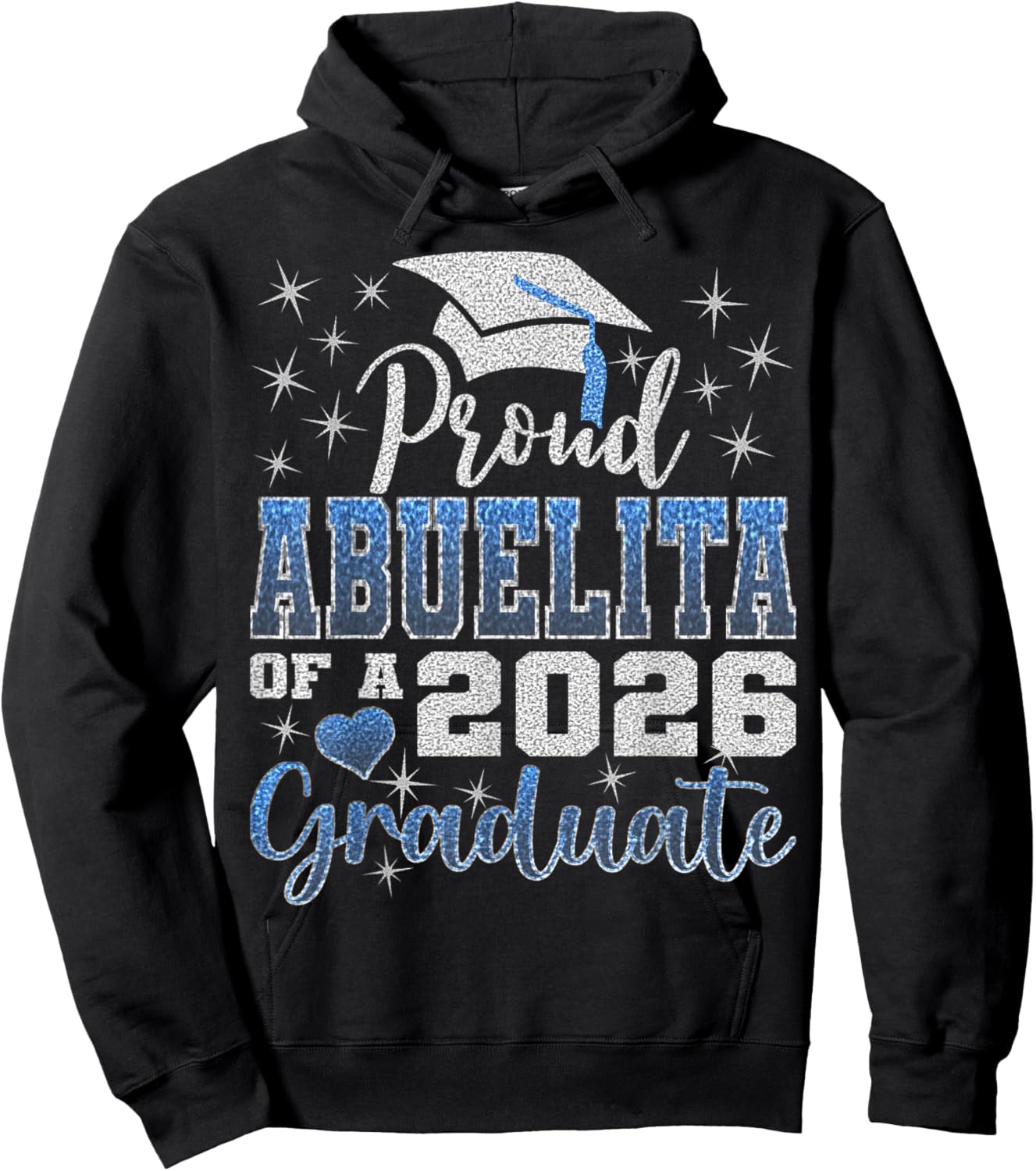 Super Proud Abuelita of 2026 Graduate Senior Graduation Hoodie - Hoodie | Black