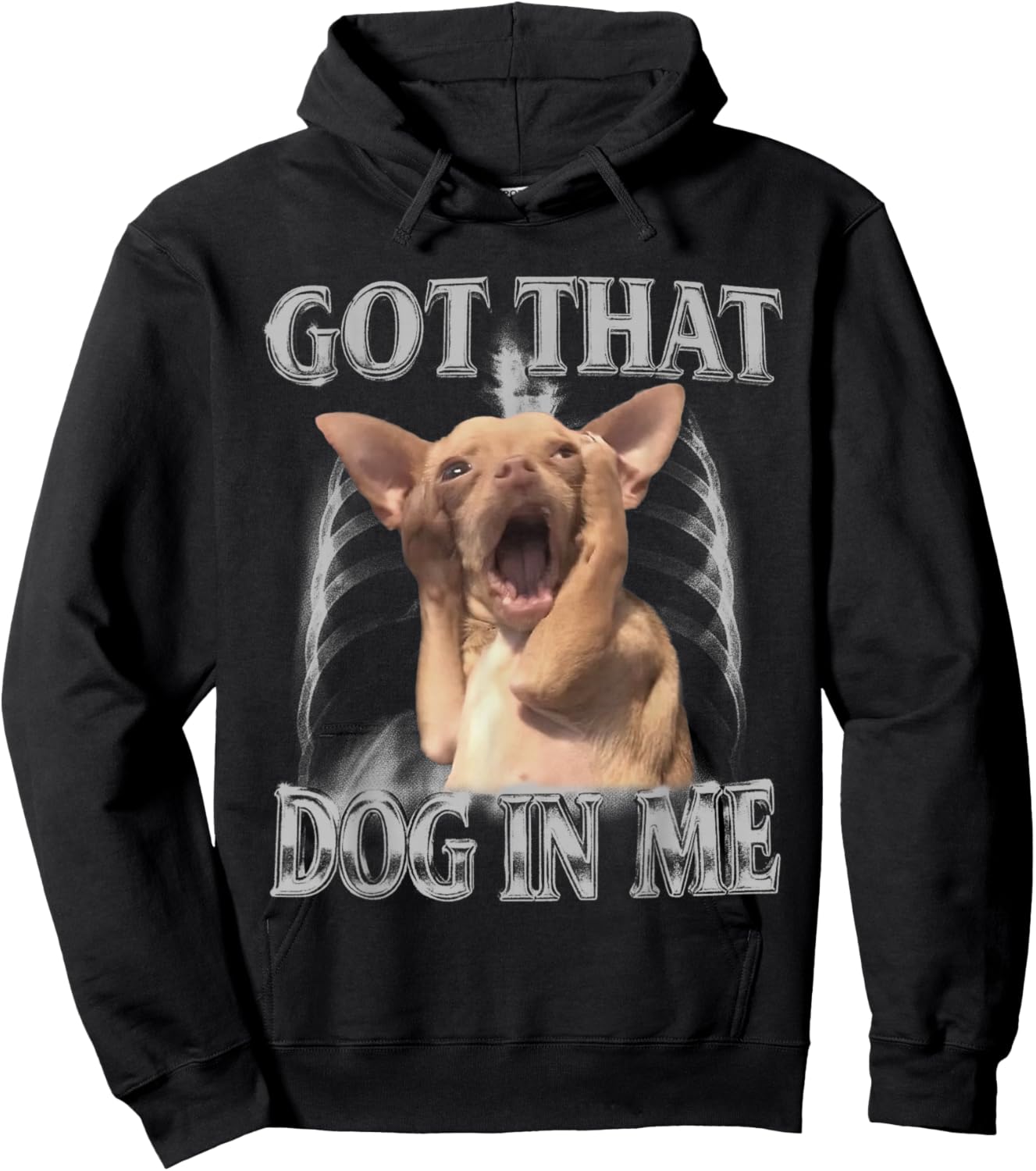 Got That Dog in Me Meme Funny Chihuahua Men Women Hoodie - Hoodie | Black