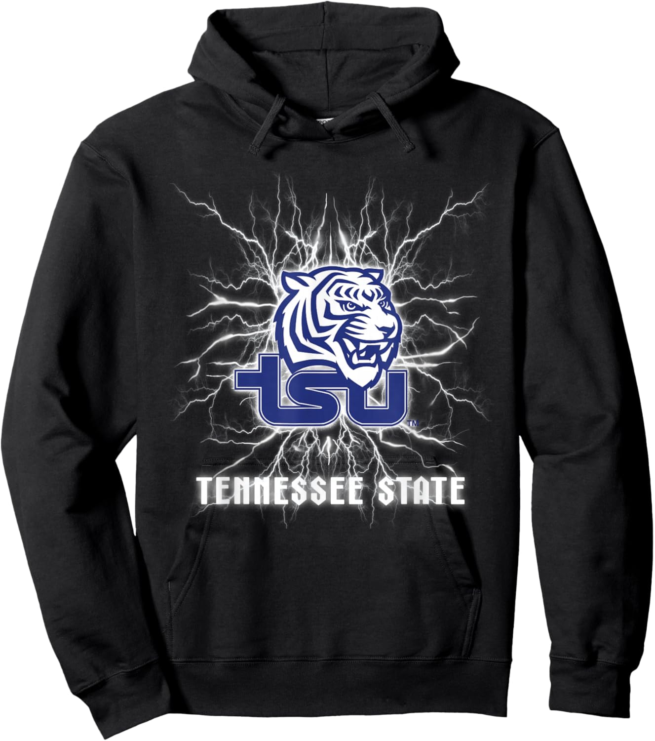 Tennessee State Tigers 90's Lightning Officially Licensed Hoodie - Hoodie | Black