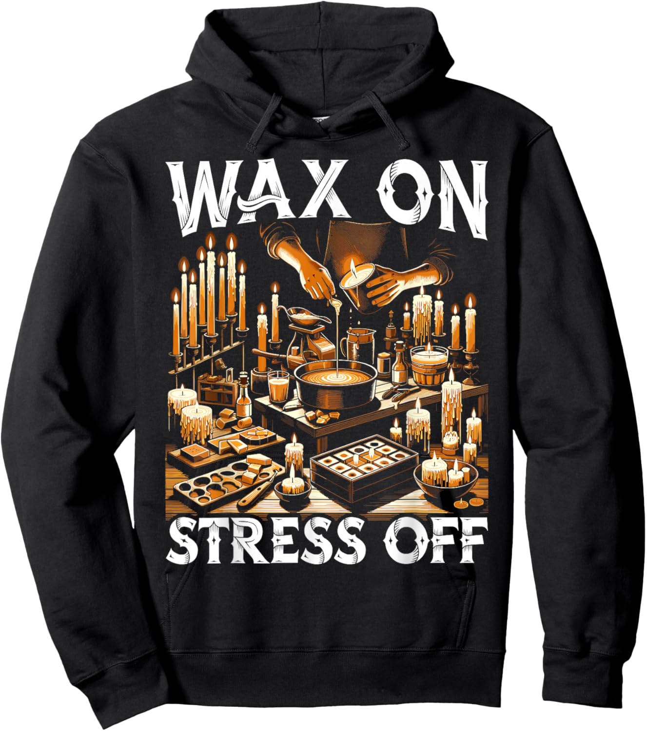Candle Making Wax Candlemaking Candlestick Candle Maker Hoodie - Hoodie | Black