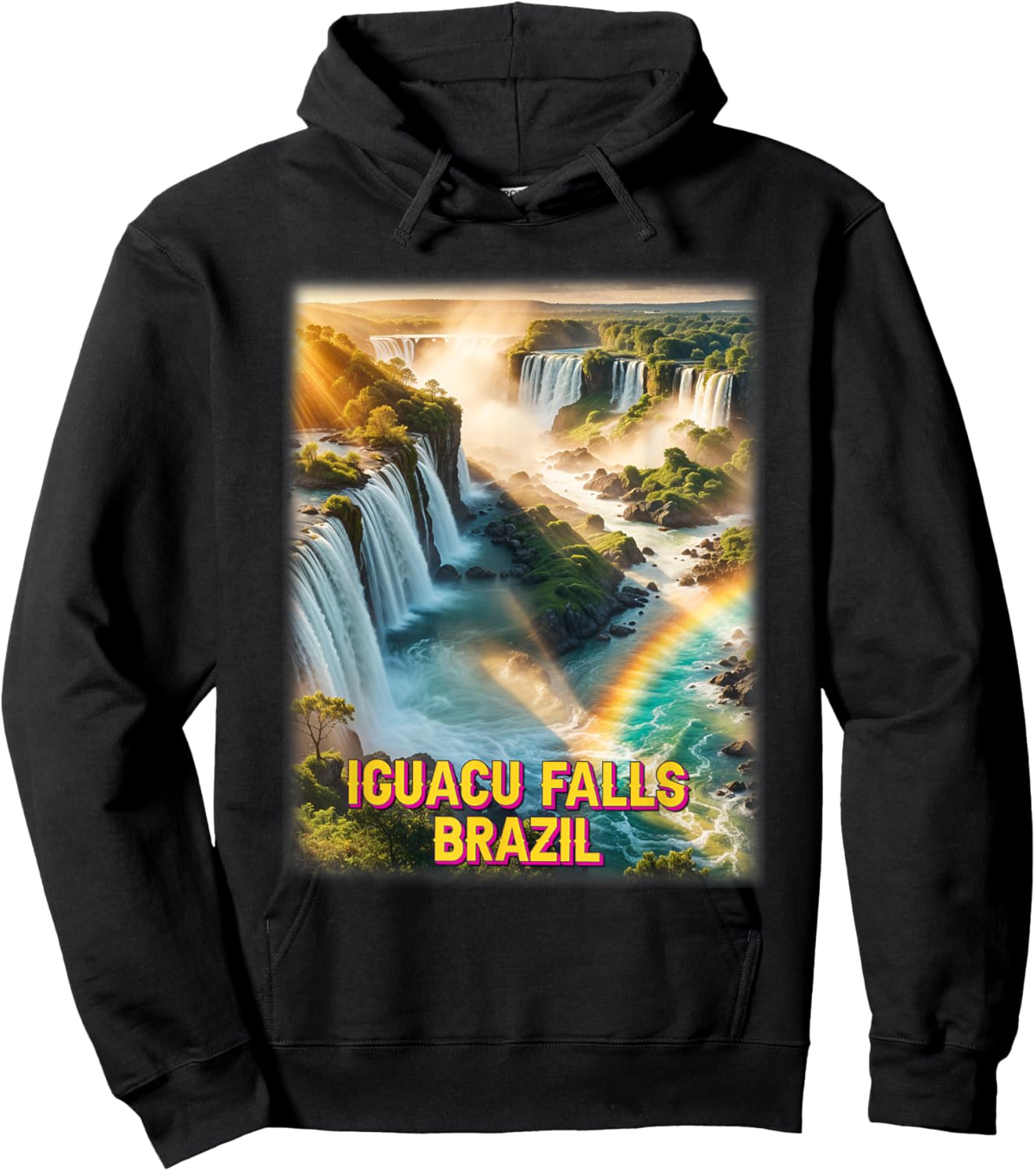 Iguacu Falls Brazil Shirt Iguazu National Park Family Trip Hoodie - Hoodie | Black