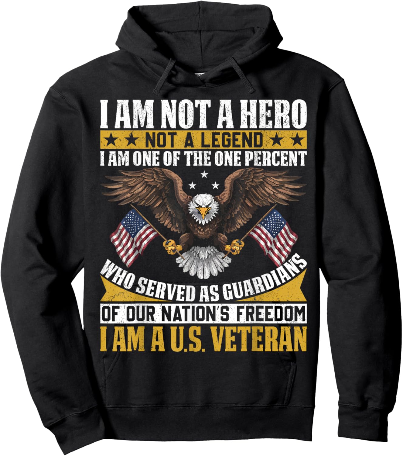 Veteran USA Veterans Day US Army America Veteran Hoodie - Hoodie | Black