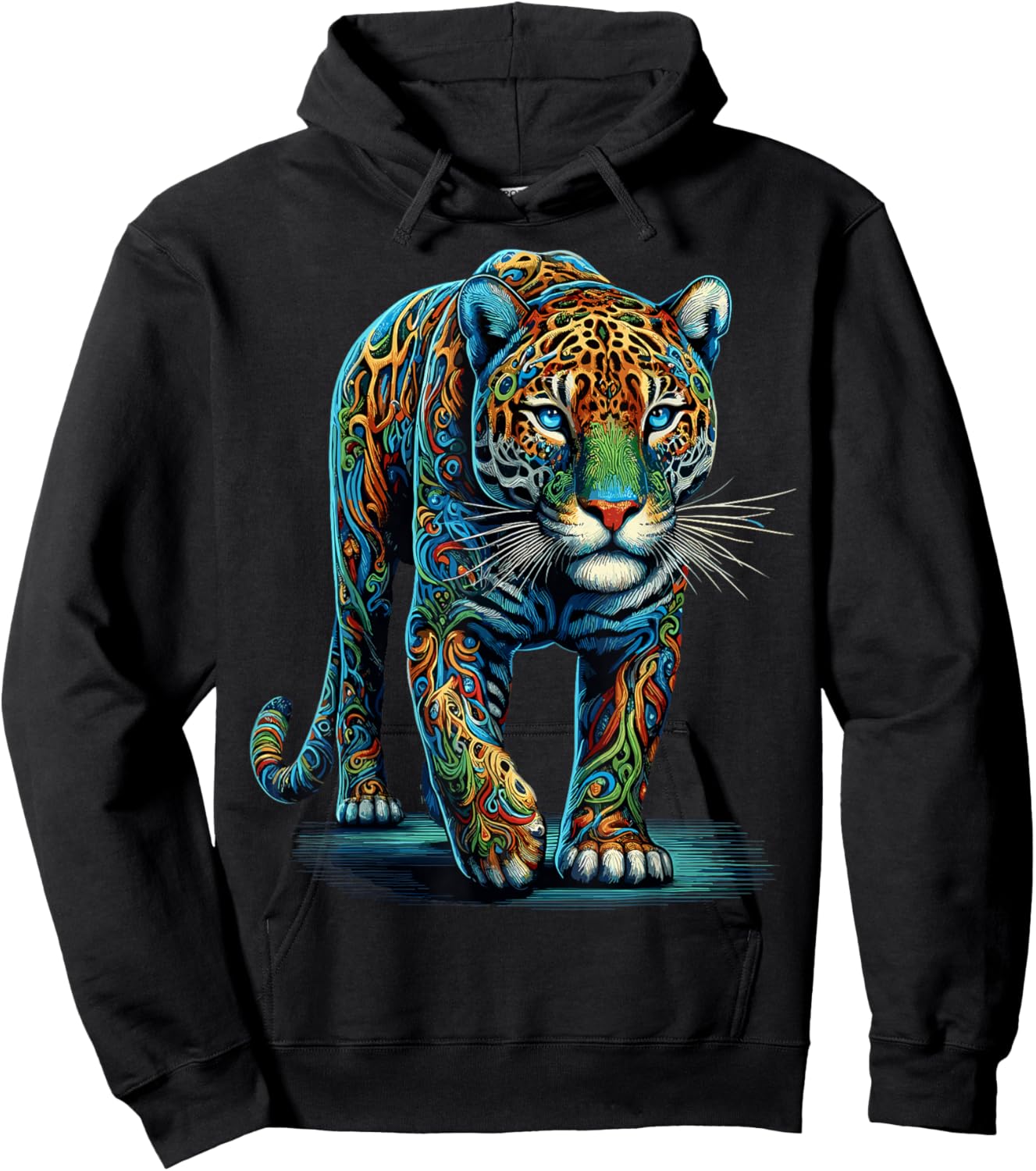 Jaguar Colorful Animal Zoo Jaguars Hoodie - Hoodie | Black
