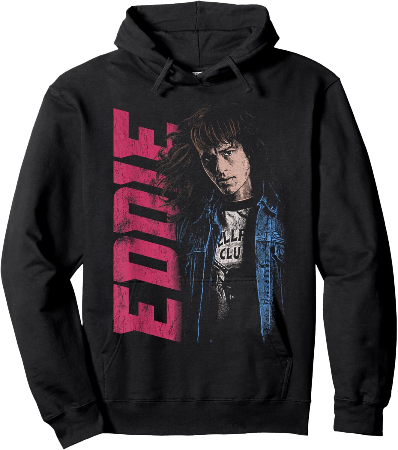 Stranger Things Eddie Neo Homage Officially Licensed Hoodie - Hoodie | Black