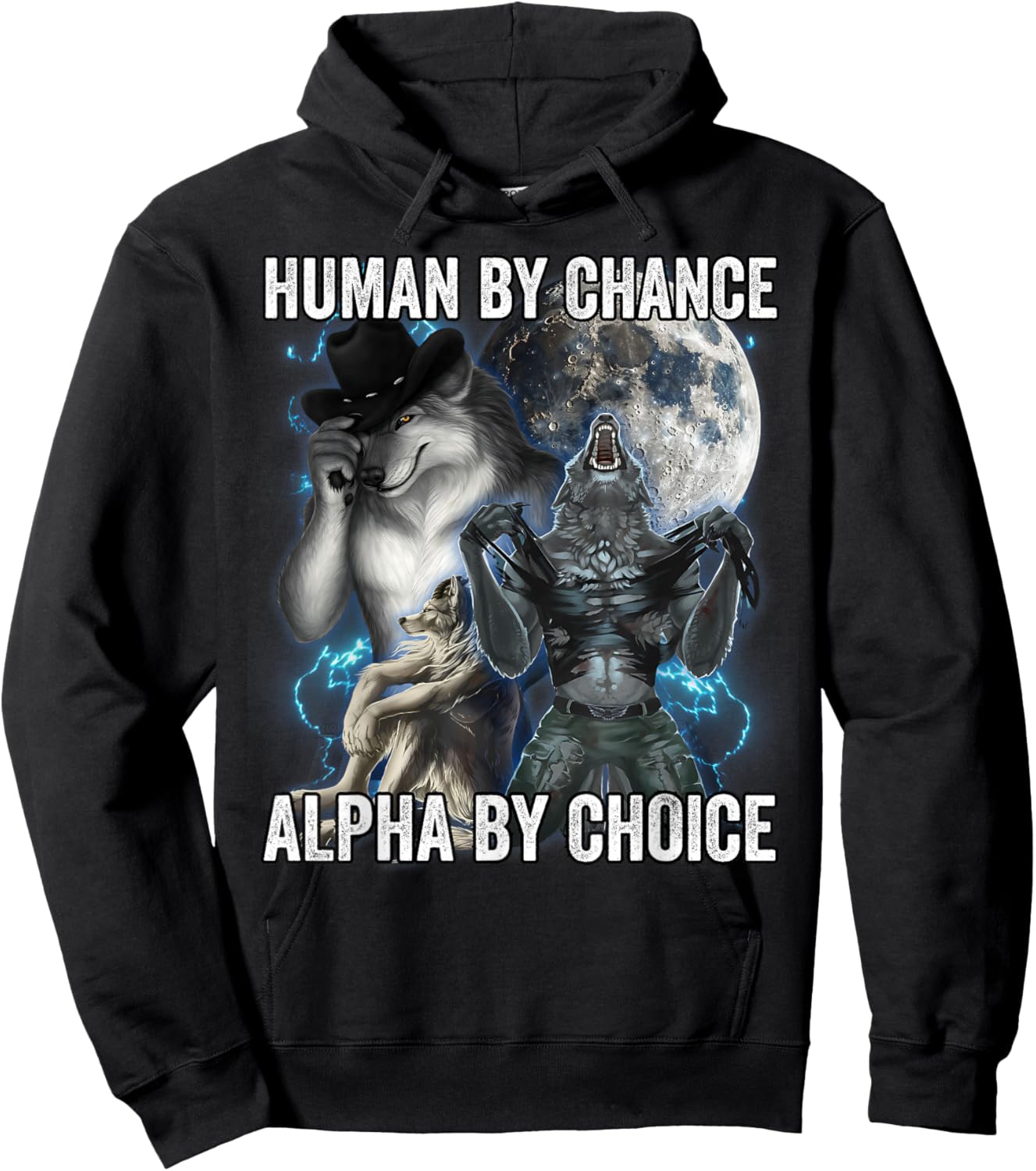 Human By Chance Alpha By Choice Hoodie - Hoodie | Black
