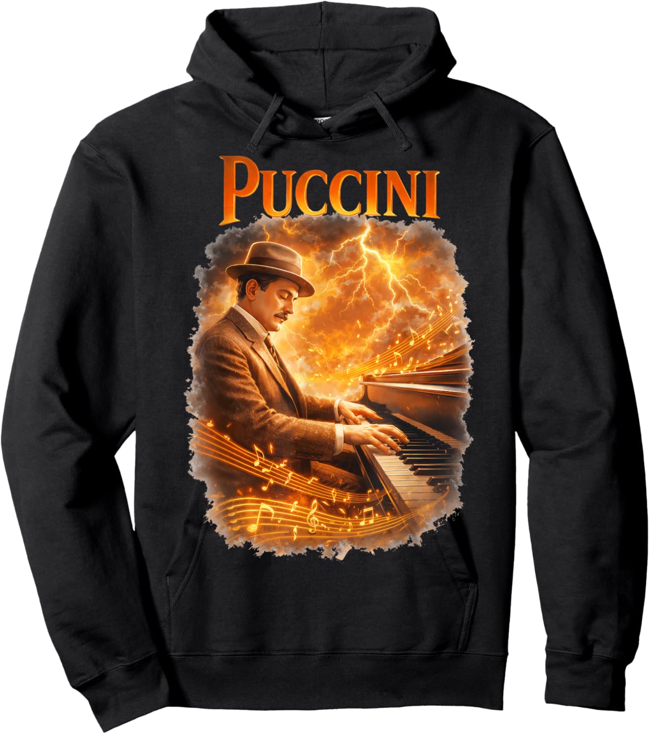 Giacomo Puccini Composer Hoodie - Hoodie | Black