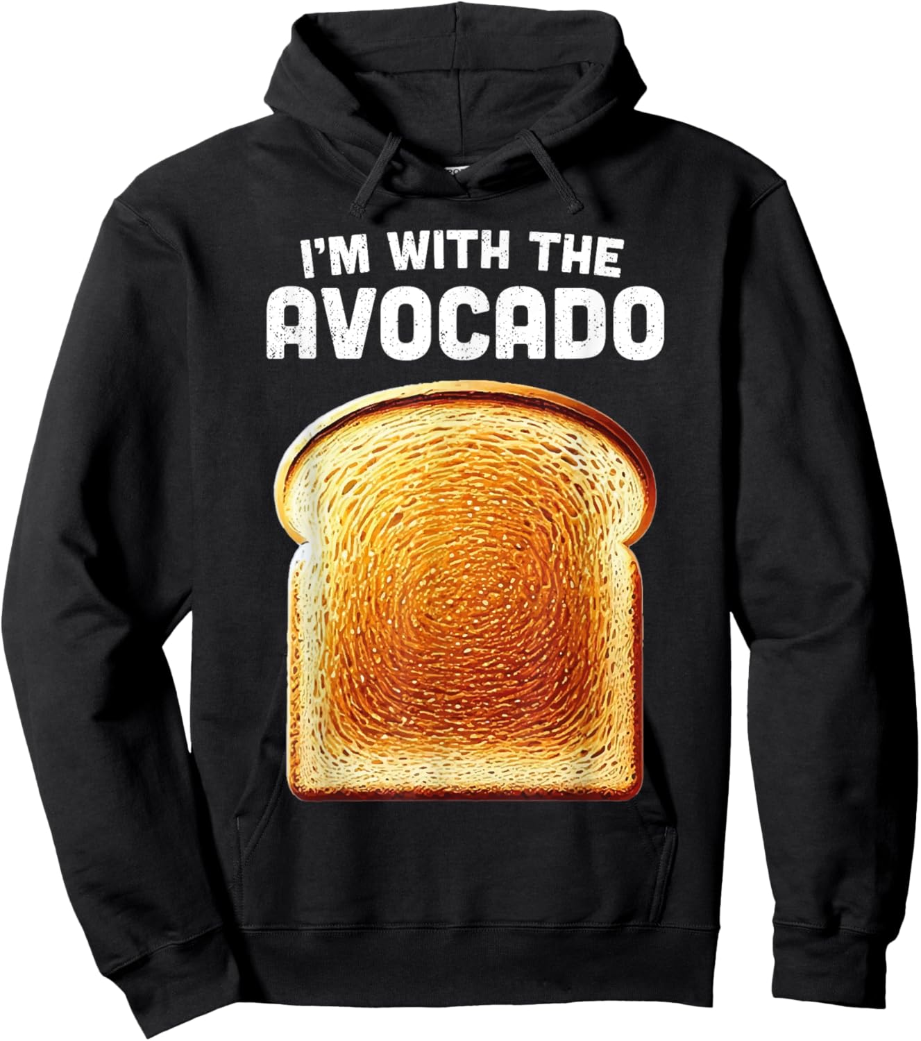 Im With Avocado Shirt Toast Matching Funny Halloween Costume Hoodie - Hoodie | Black