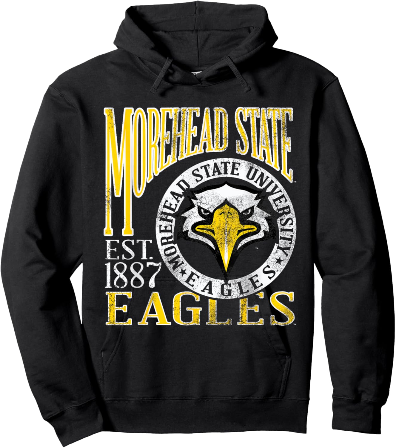 Morehead State Eagles Vintage Dibs Blue Officially Licensed Hoodie - Hoodie | Black
