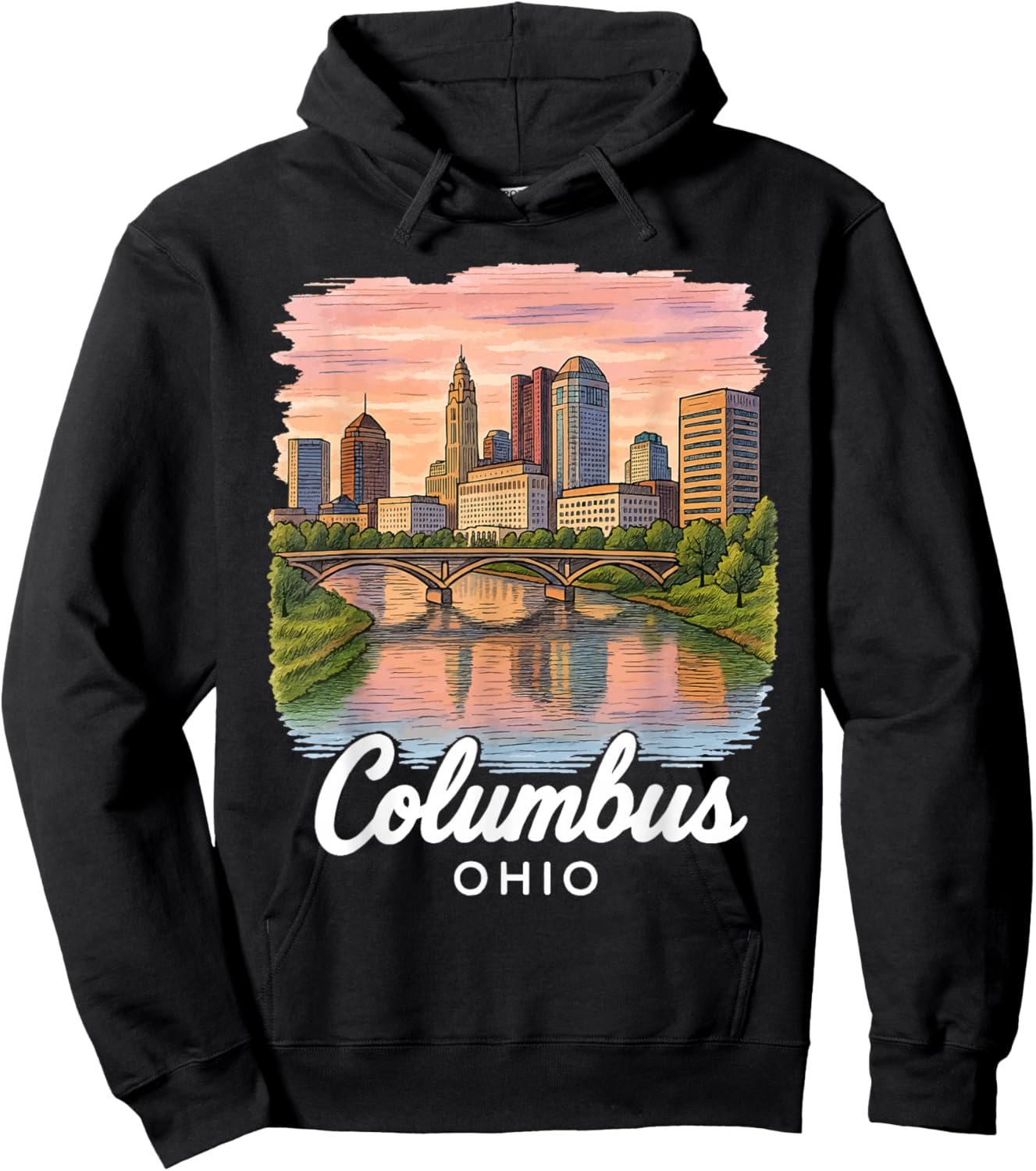 Columbus Ohio Hoodie - Hoodie | Black