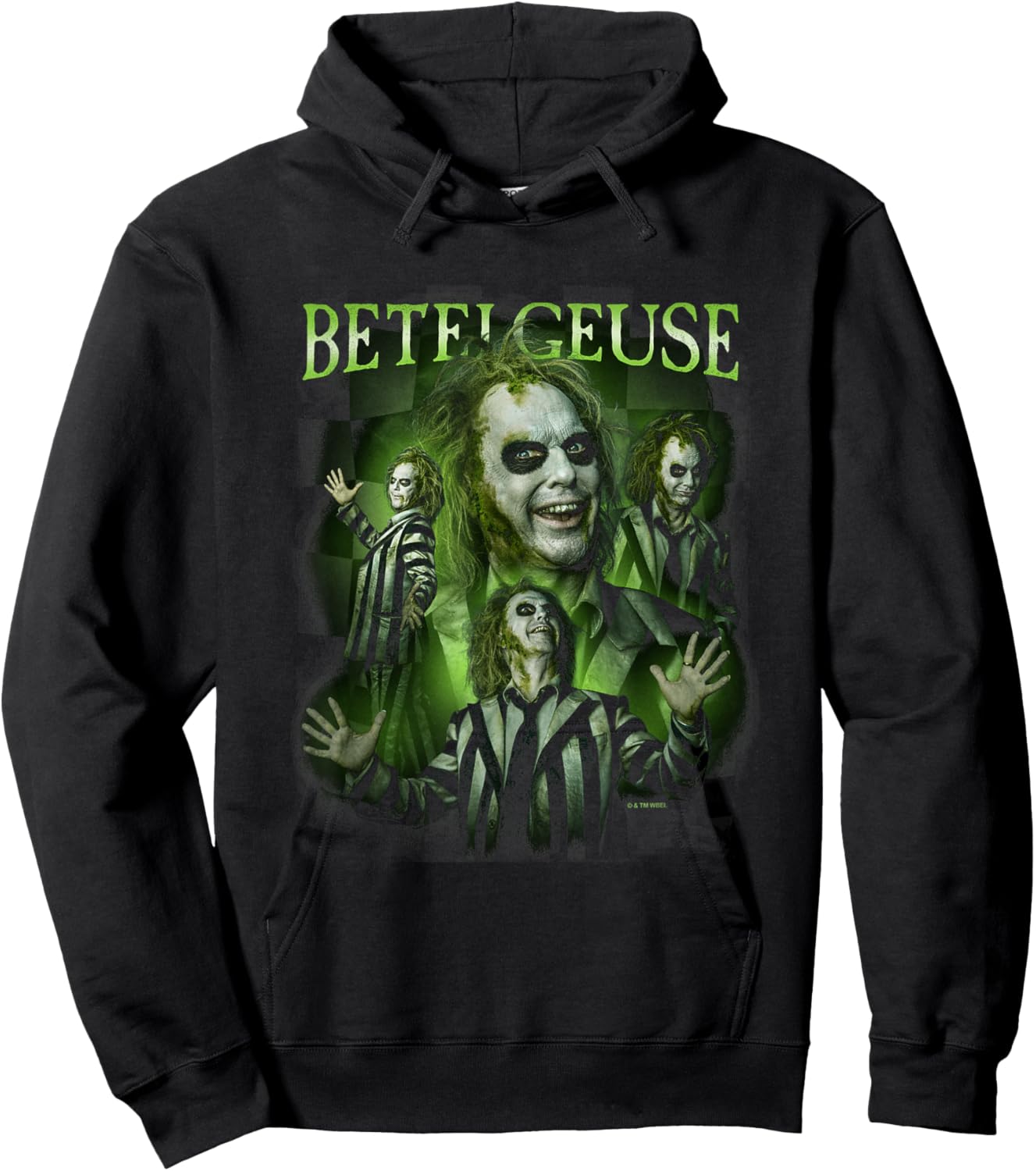Beetlejuice Beetlejuice Betelgeuse Many Poses Collage Retro Hoodie - Hoodie | Black