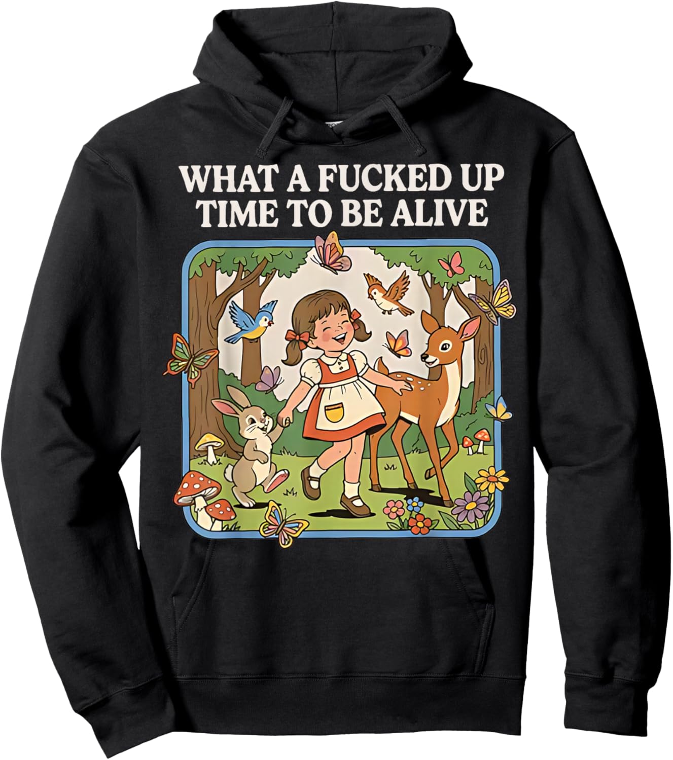 T-Shirt Hoodie - Hoodie | Black