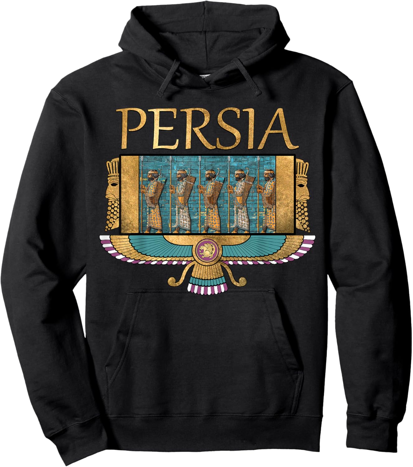 Ancient Persia Immortals of the Persian Empire Hoodie - Hoodie | Black