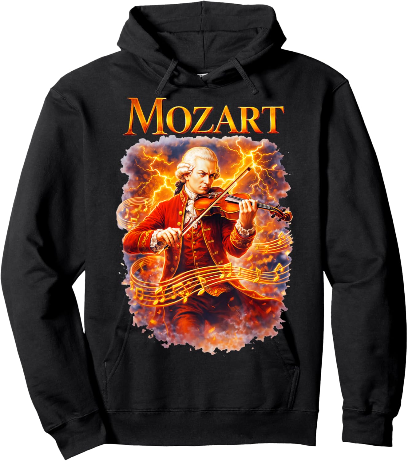 Wolfgang Amadeus Mozart Composer Hoodie - Hoodie | Black