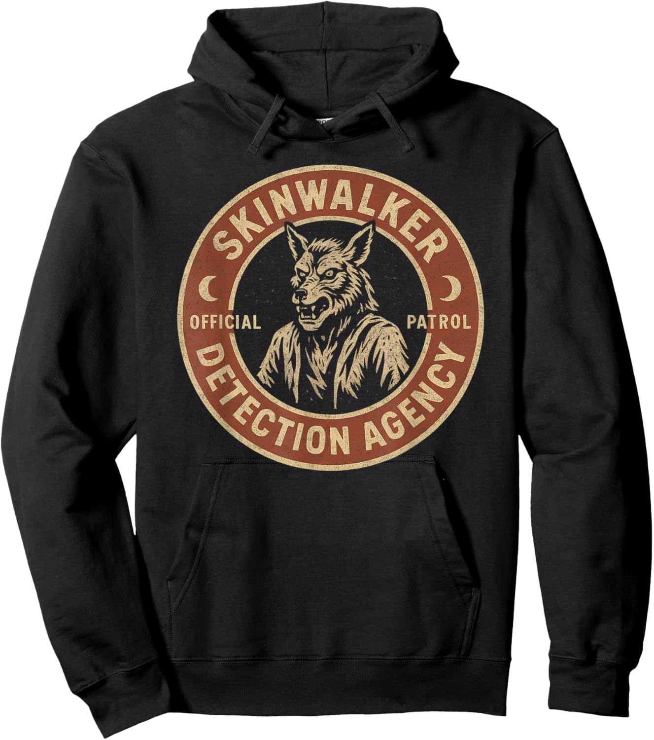Skinwalker Detection Agency Funny Cryptid Skinwalker Hoodie - Hoodie | Black