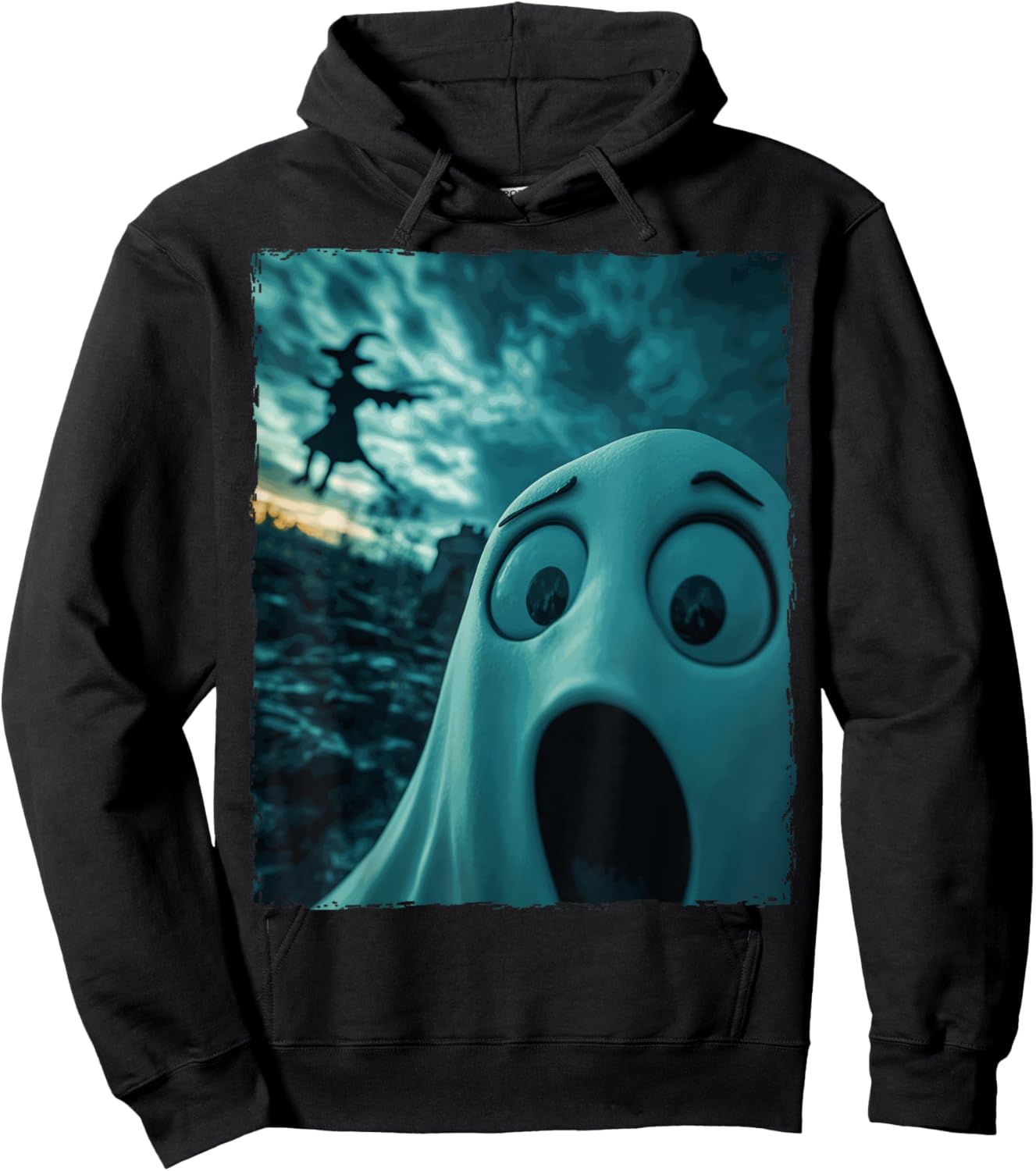 Funny Boo Ghost Witch Halloween Costume Hoodie - Hoodie | Black