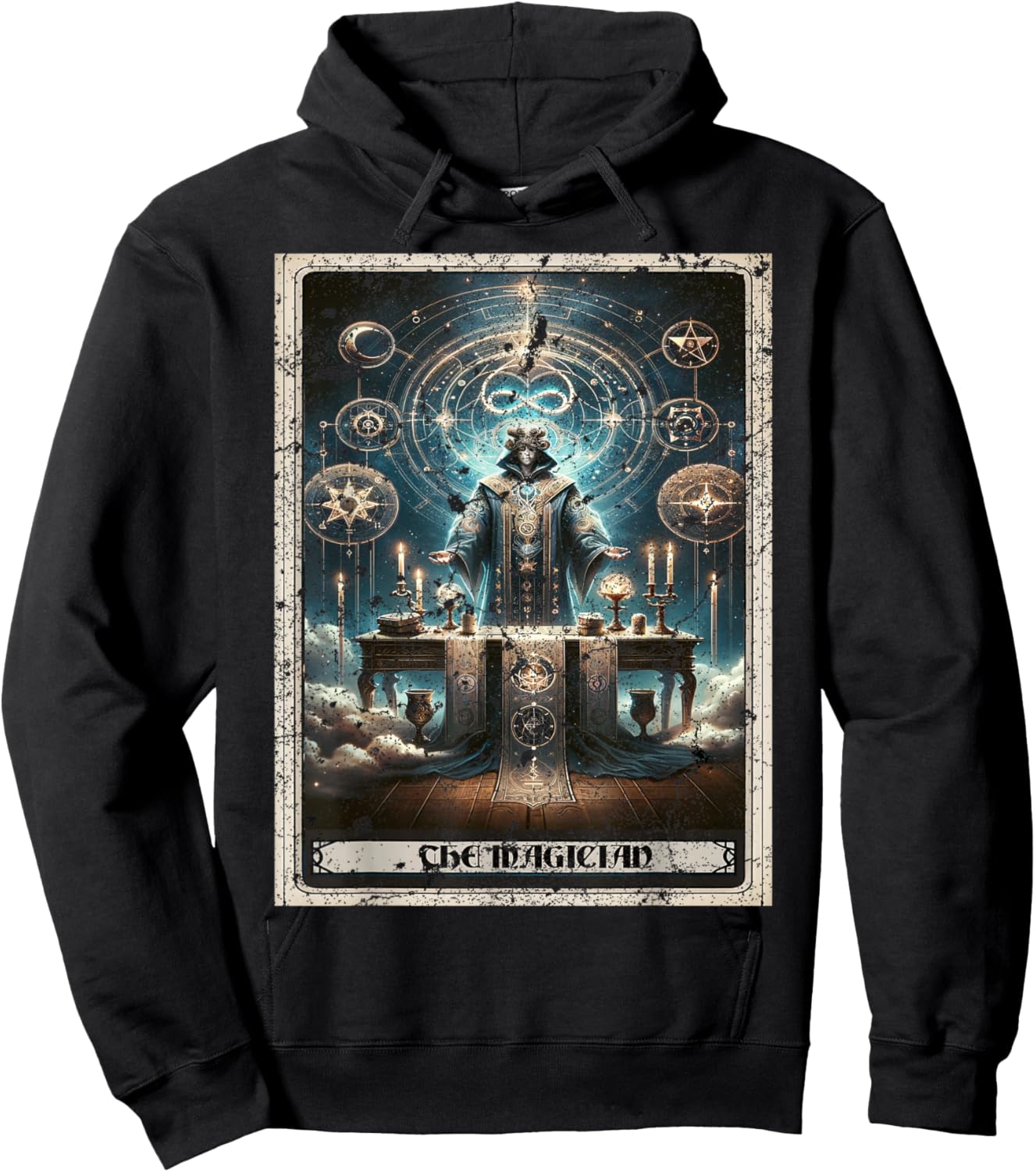 The Magician Tarot Card Hoodie - Hoodie | Black