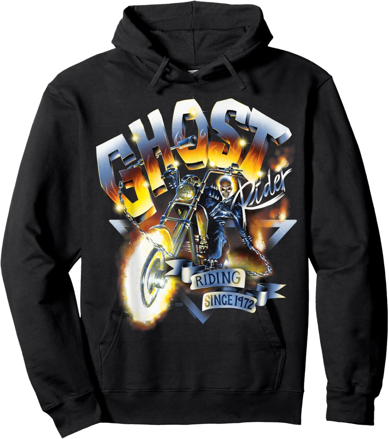 Ghost Rider - Biker Oversized Hoodie - Hoodie | Black
