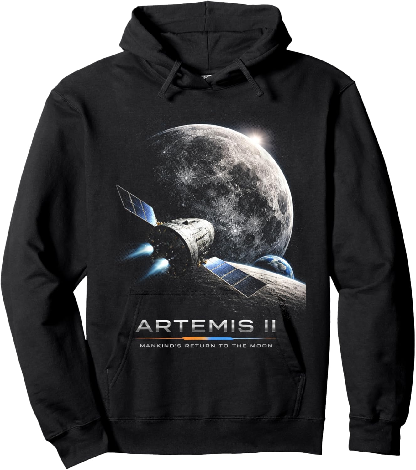 Artemis 2026 Rocket Launch Mission to The Moon Artemis 2 Hoodie - Hoodie | Black