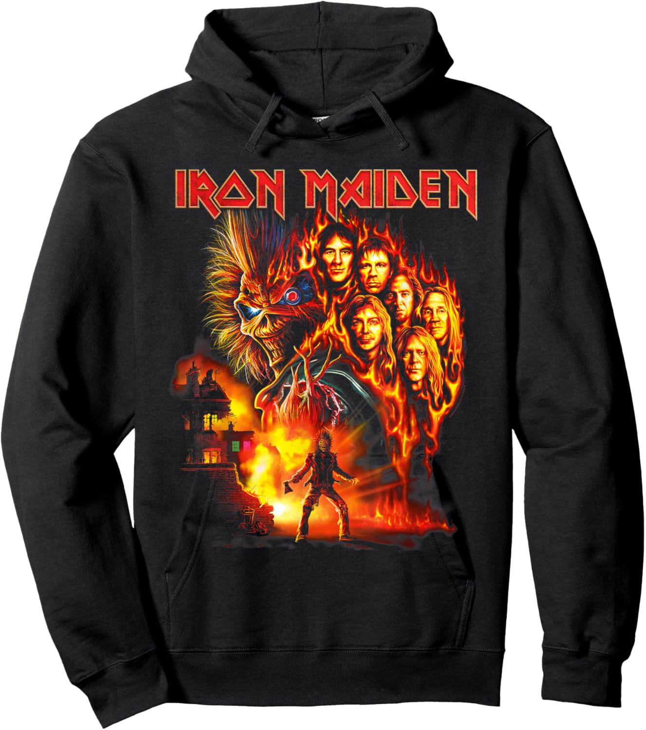 Iron Maiden Burning Ambition Amazon Exclusive Hoodie - Hoodie | Black