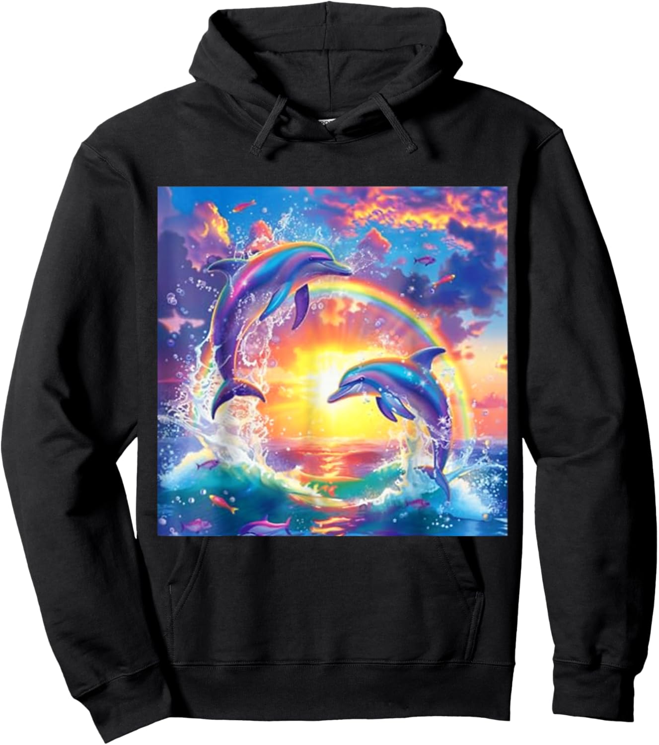 I Just Wanna Be Part of Your Symphony, Symphony Dolphin Meme Hoodie - Hoodie | Black