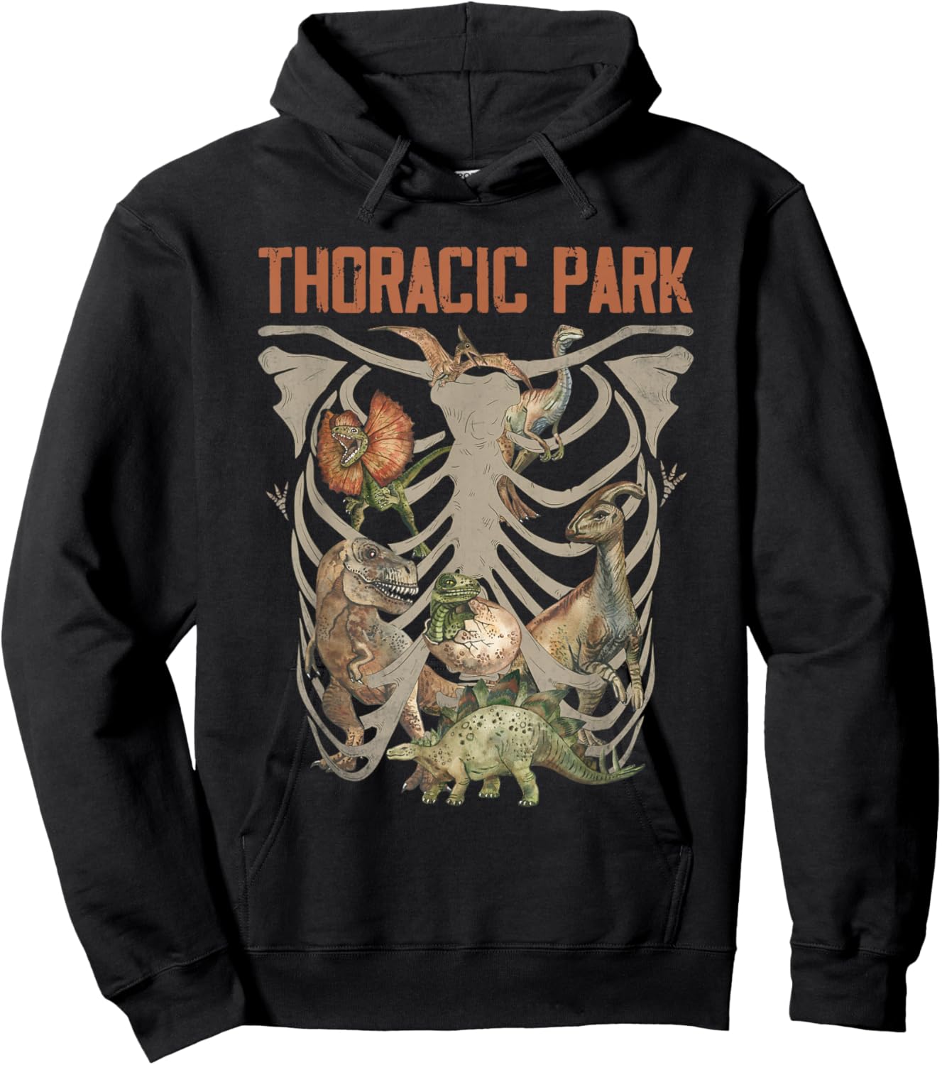 Retro Thoracic Musculoskeletal Park Nurse Funny Nurses Weeks Hoodie - Hoodie | Black