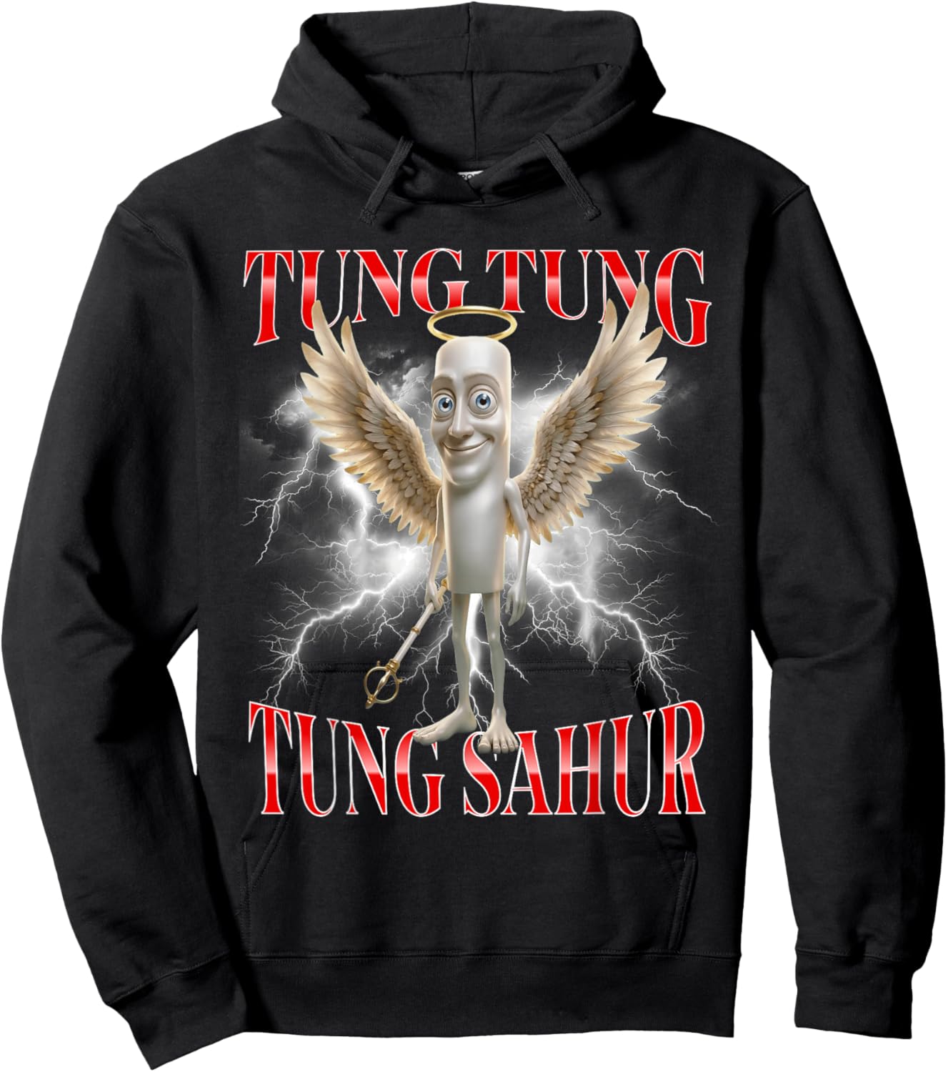 T-Shirt Hoodie - Hoodie | Black