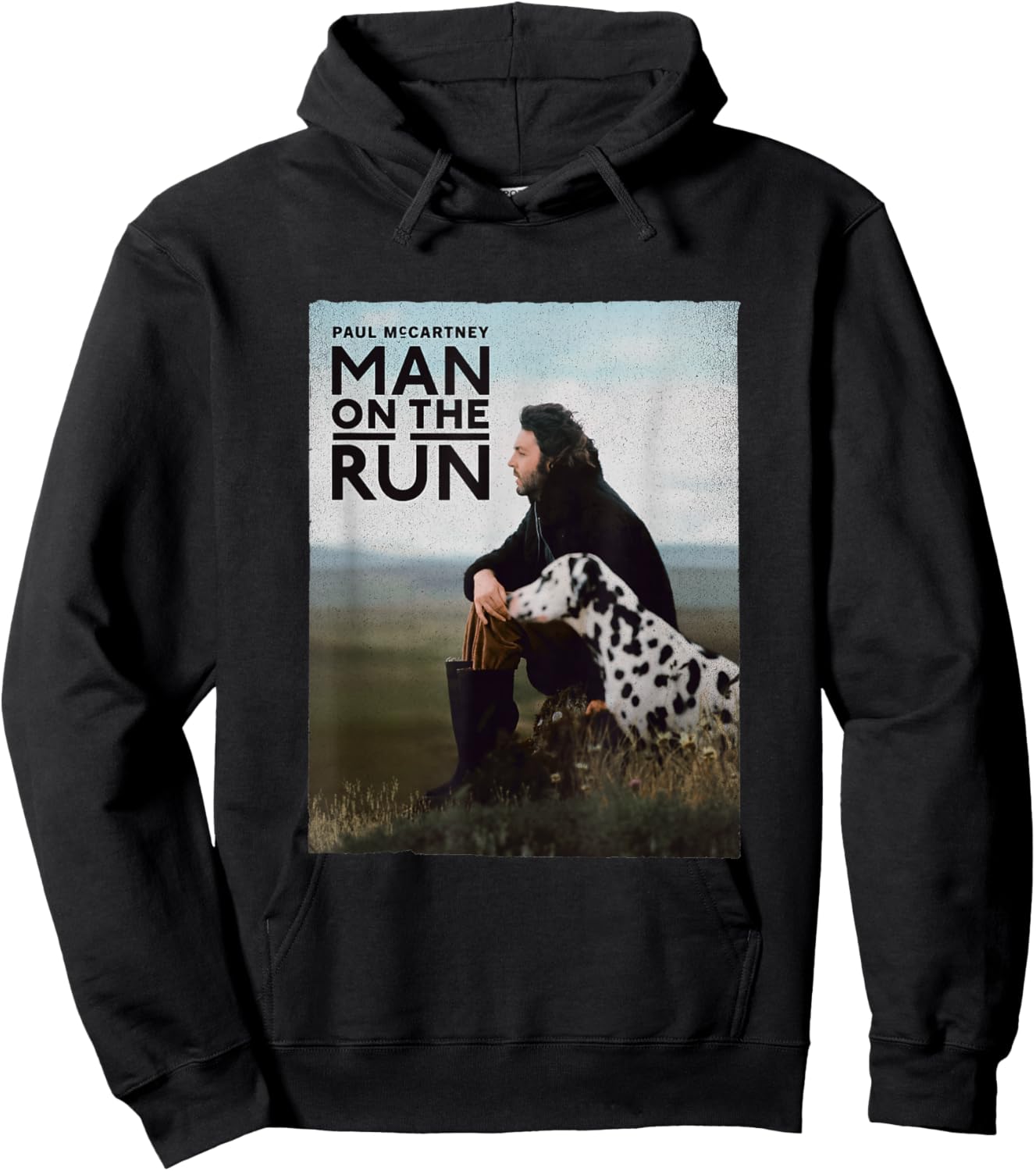 Official Paul McCartney Movie Exclusive Man on The Run Hoodie - Hoodie | Black