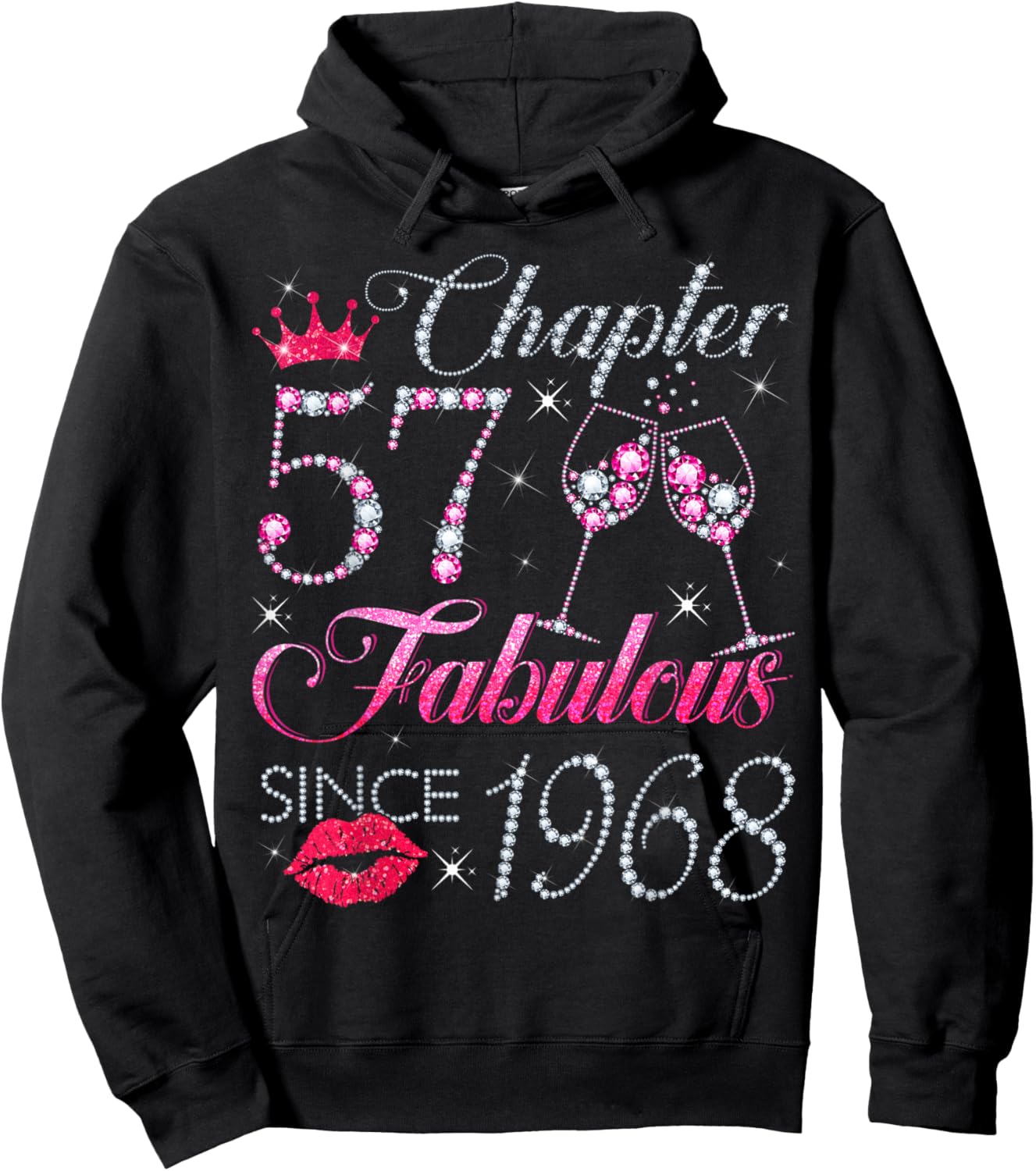 Chapter 57 Fabulous Since 1968 57Th Birthday Gift Hoodie - Hoodie | Black