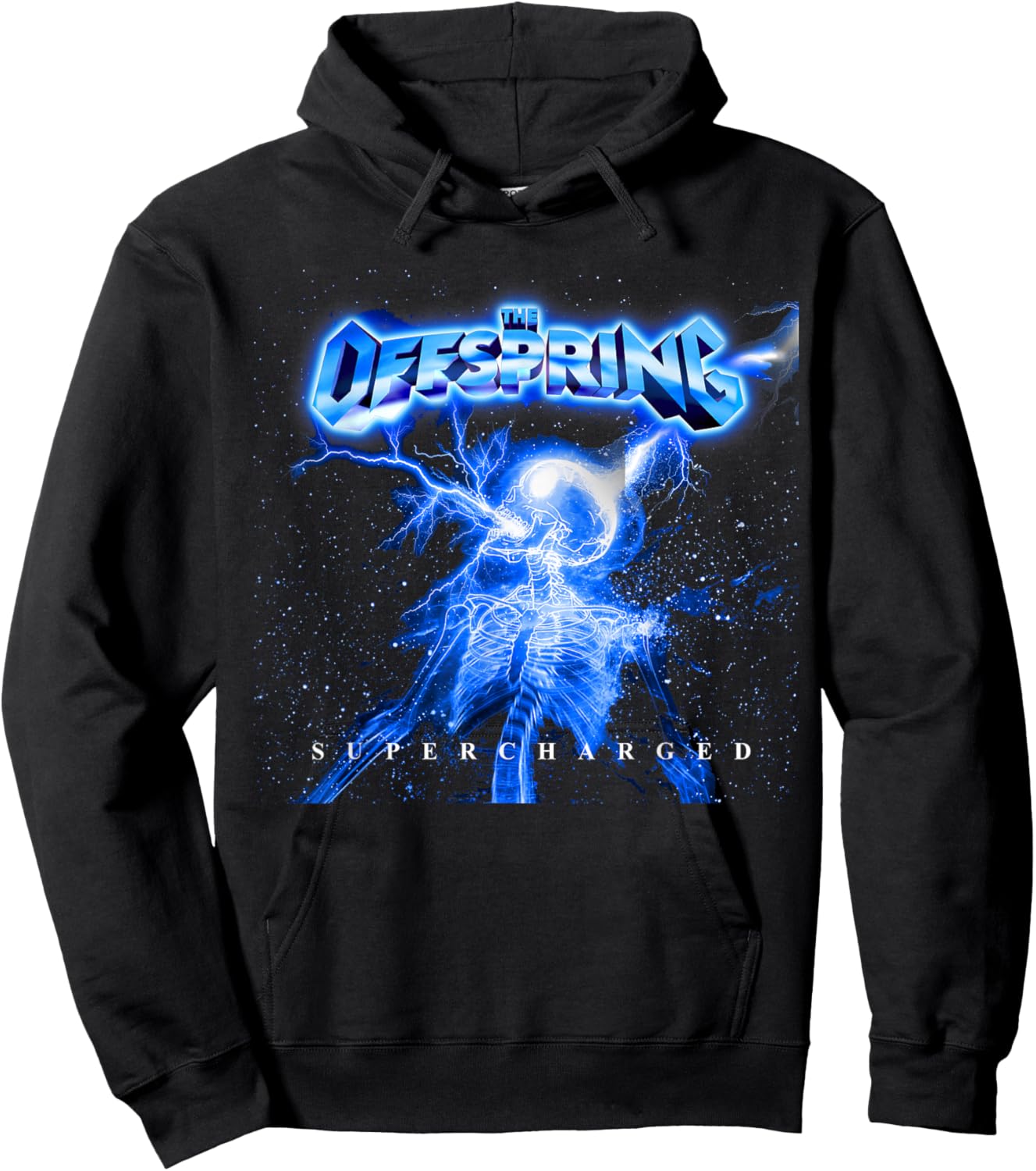 The Offspring Supercharged (Neon Blue) Hoodie - Hoodie | Black
