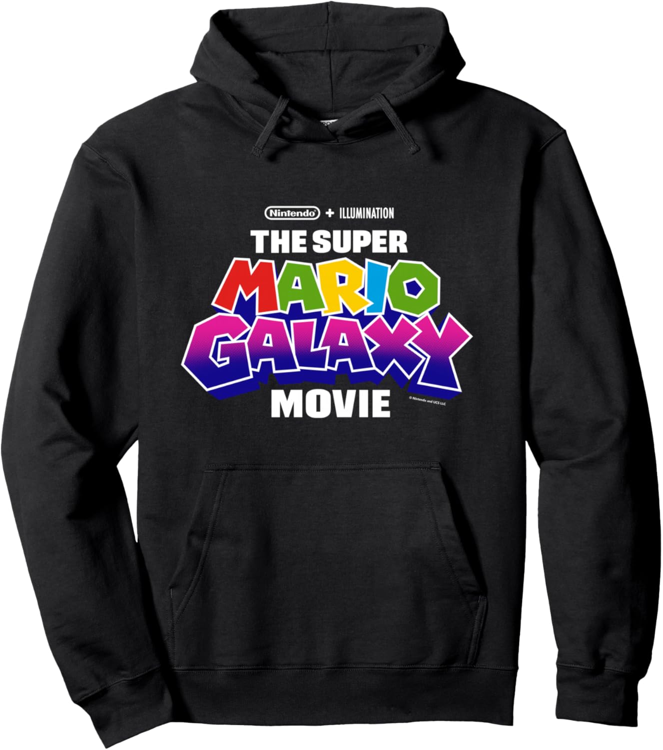 The Super Mario Galaxy Movie Logo Manche Longue Hoodie - Hoodie | Black