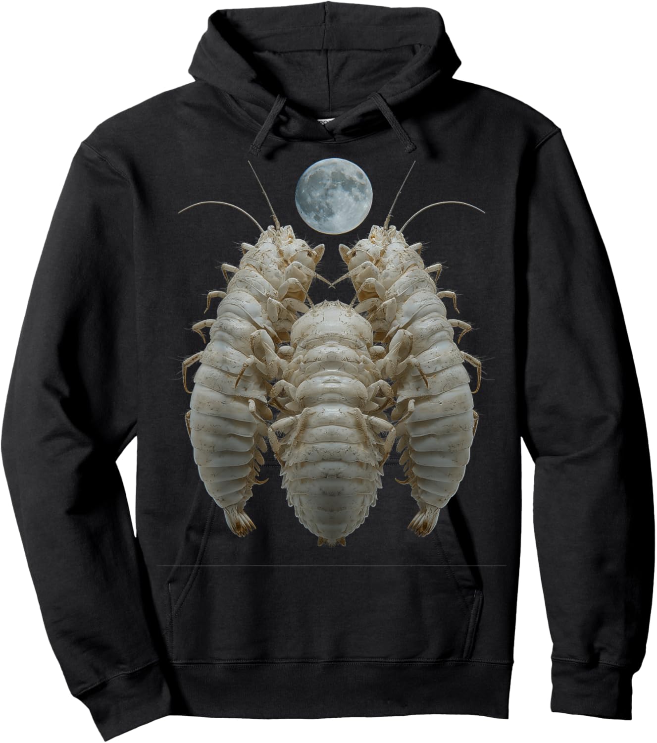 Isopods Isopod Howling Moon Hoodie - Hoodie | Black