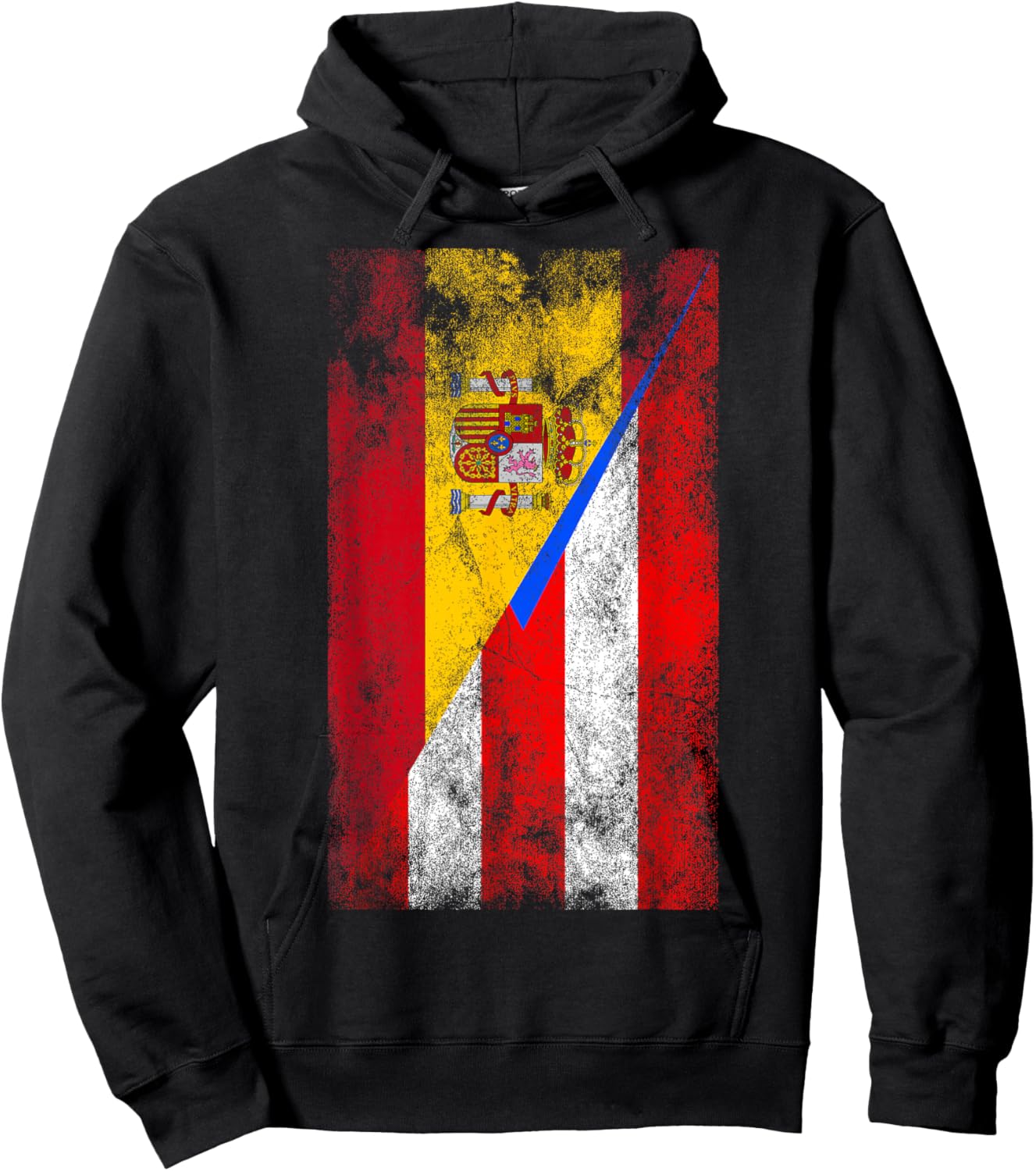 Spain & Puerto Rico Flags - Spanish Puerto Rican Hoodie - Hoodie | Black