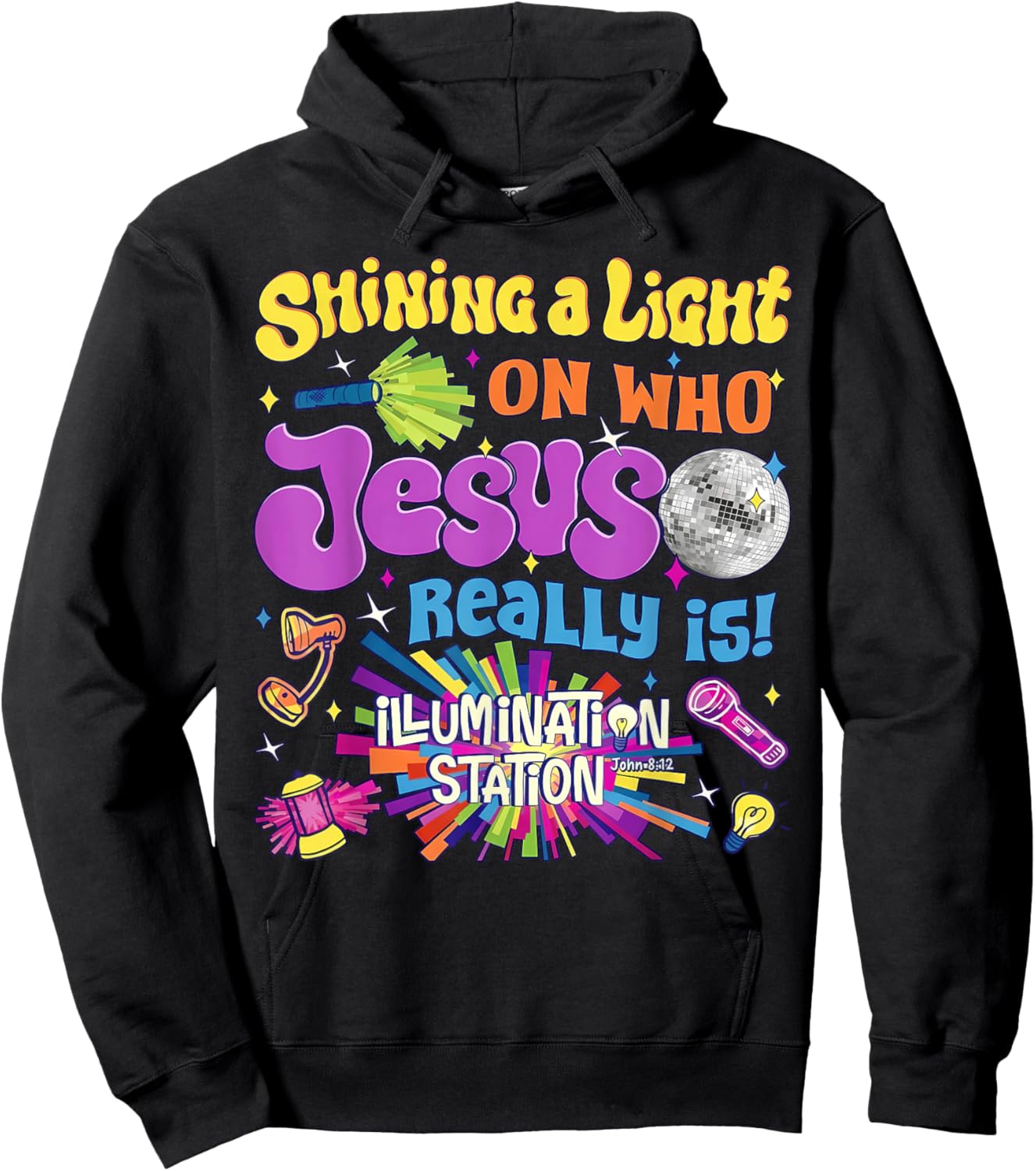 Jesus Light of The World Illumination Station VBS 2026 Hoodie - Hoodie | Black