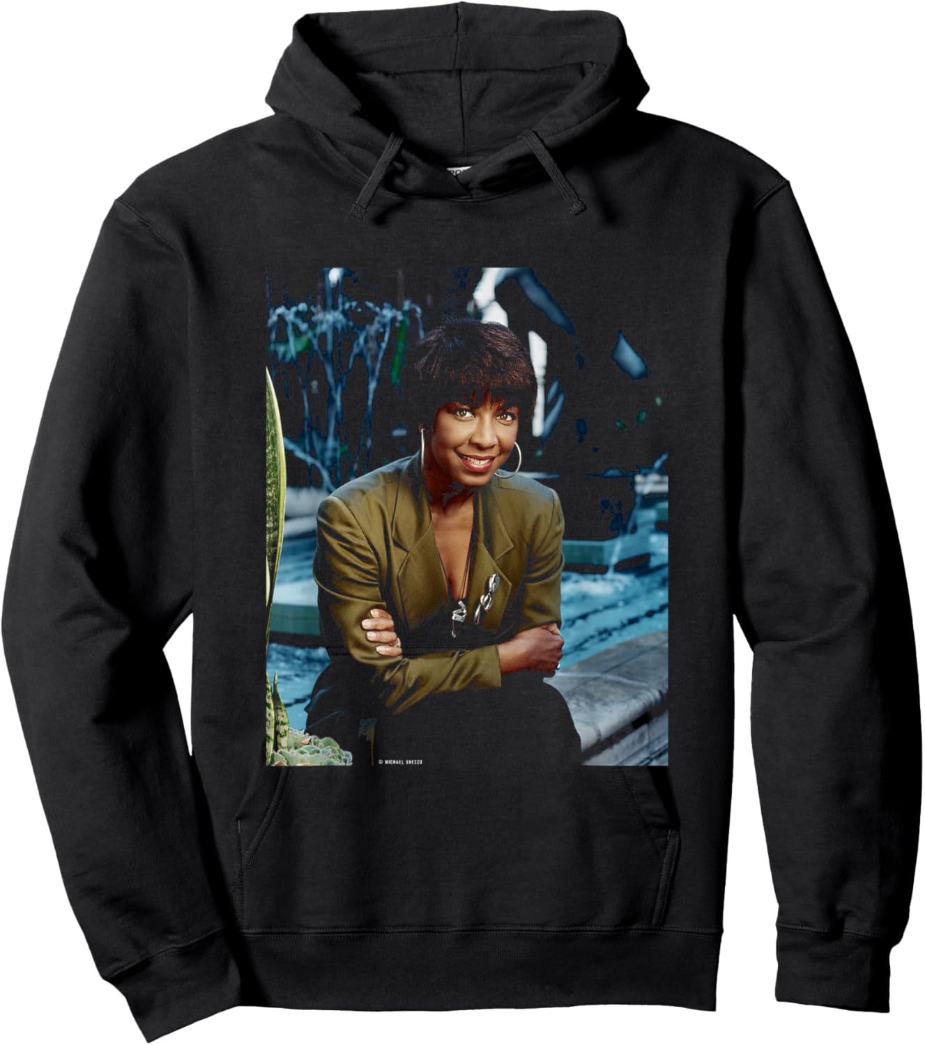 Unforgettable Natalie Cole NAT King Cole Michael Grecco Hoodie - Hoodie | Black