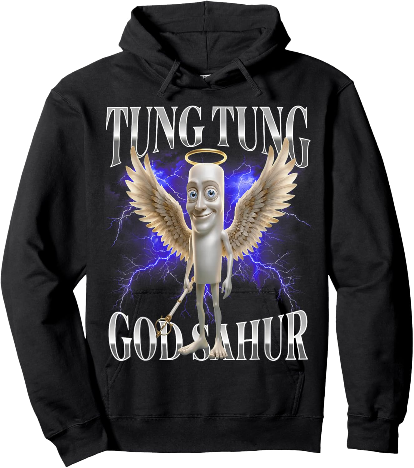 T-Shirt Hoodie - Hoodie | Black